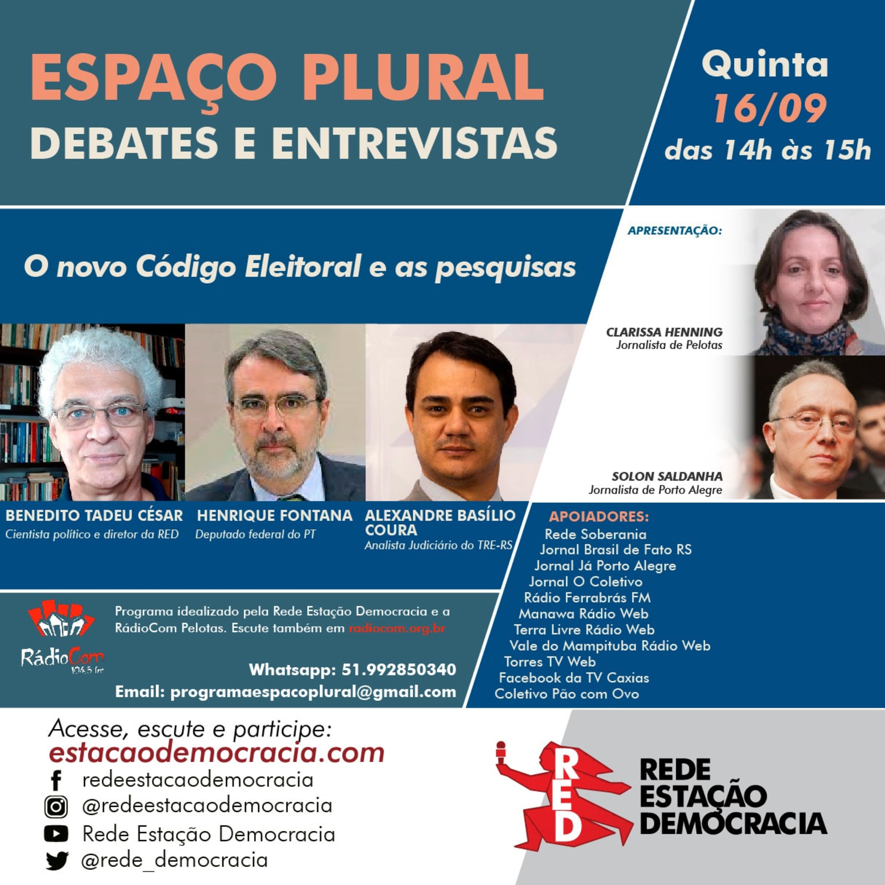 Espaço Plural, Debates e Entrevista - 16-09- 2021 episode artwork