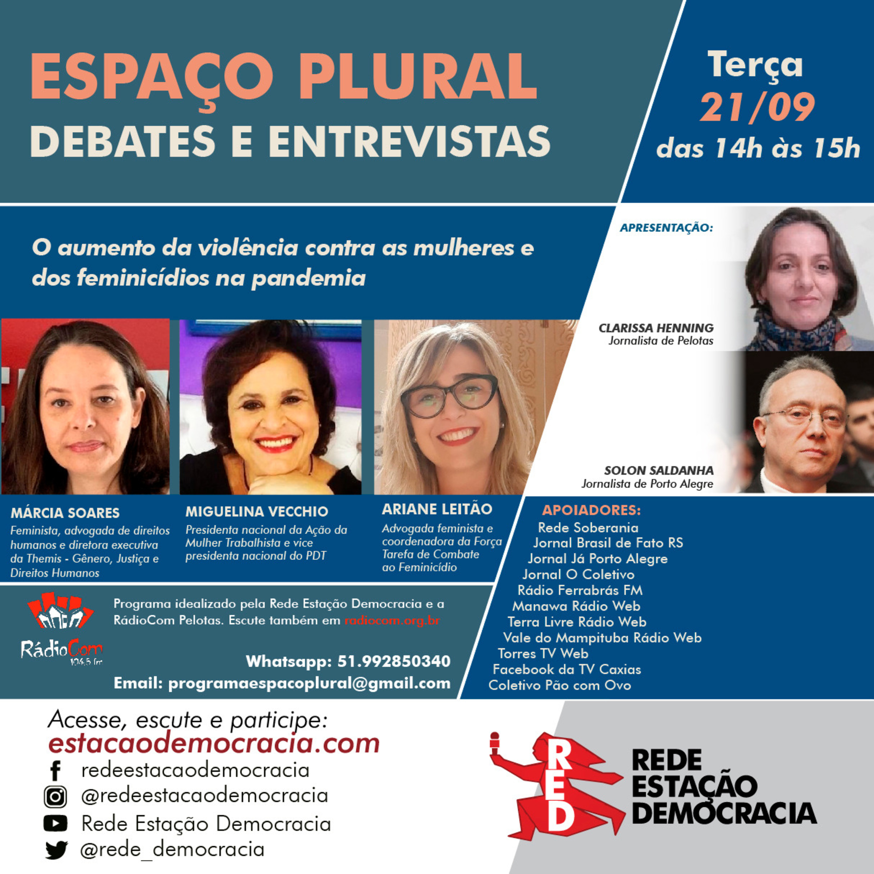 Espaço Plural, Debates e Entrevista - 21-09- 2021 episode artwork