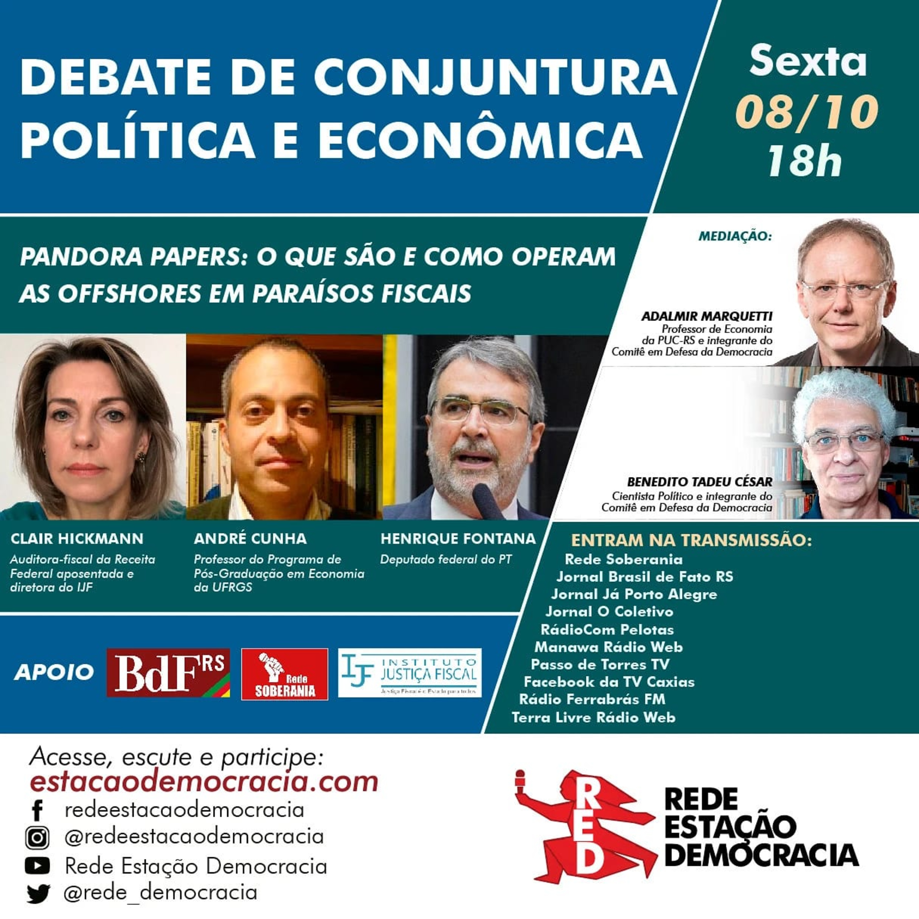 Debate de Conjuntura Política e Econômica - 08/10/2021' episode artwork