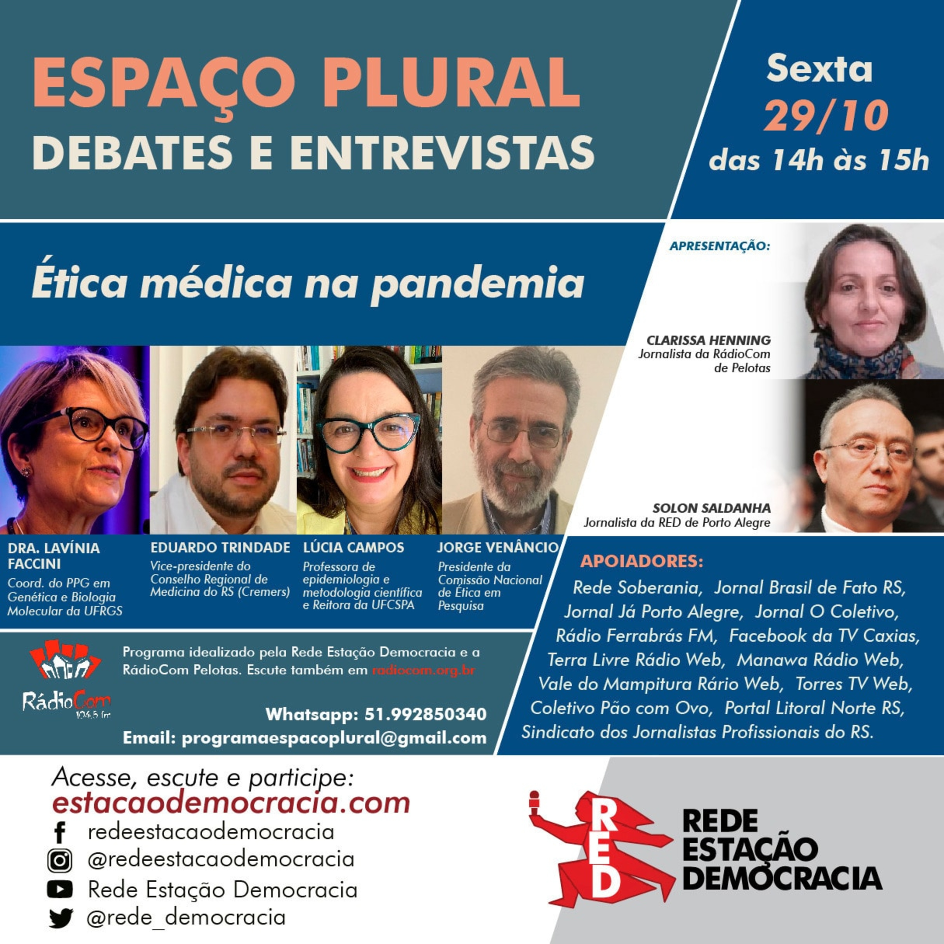 Espaço Plural, Debates e Entrevistas - 29/10/2021 episode artwork