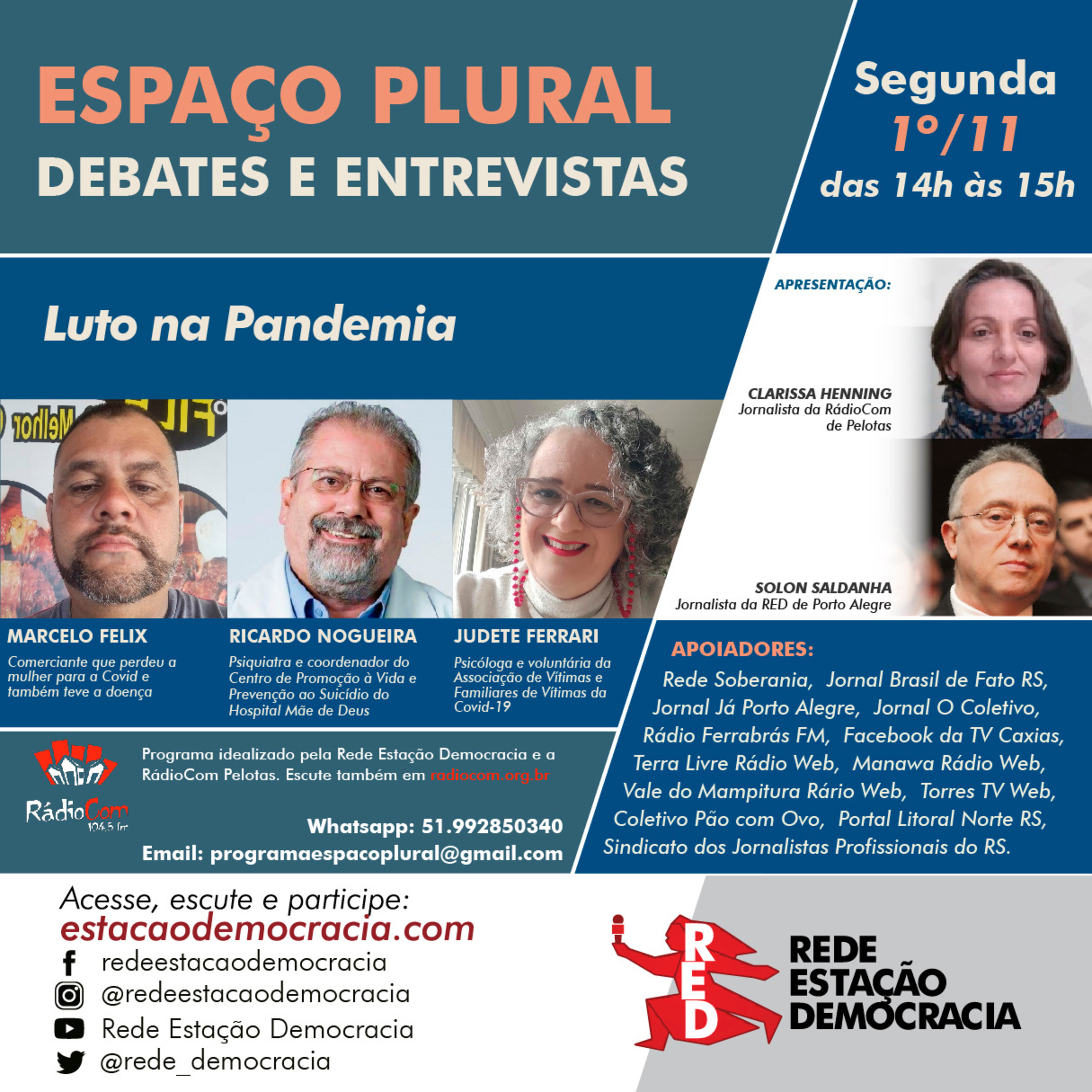 Espaço Plural, Debates e Entrevistas - 01/11/2021 episode artwork