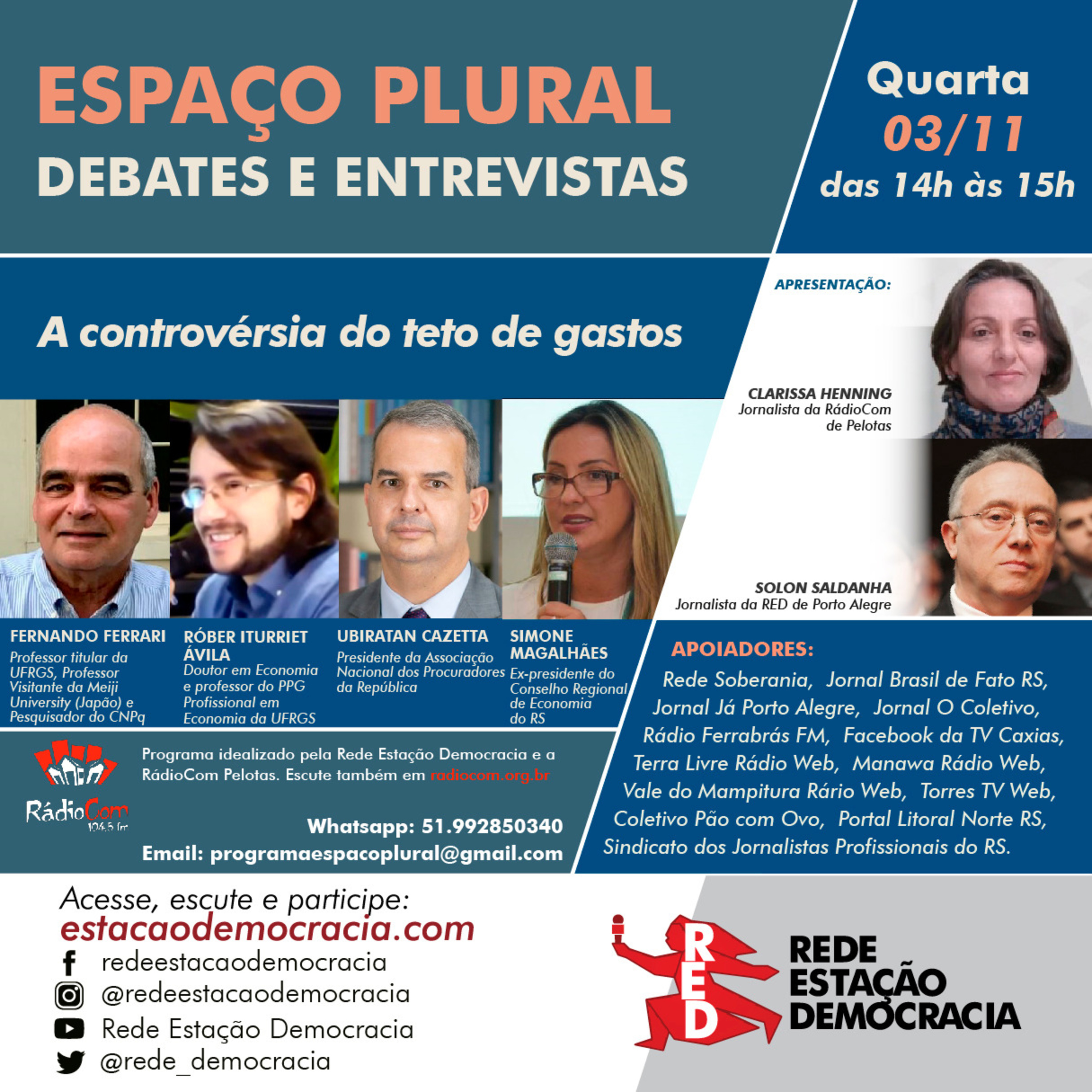 Espaço Plural, Debates e Entrevistas - 03/11/2021 episode artwork
