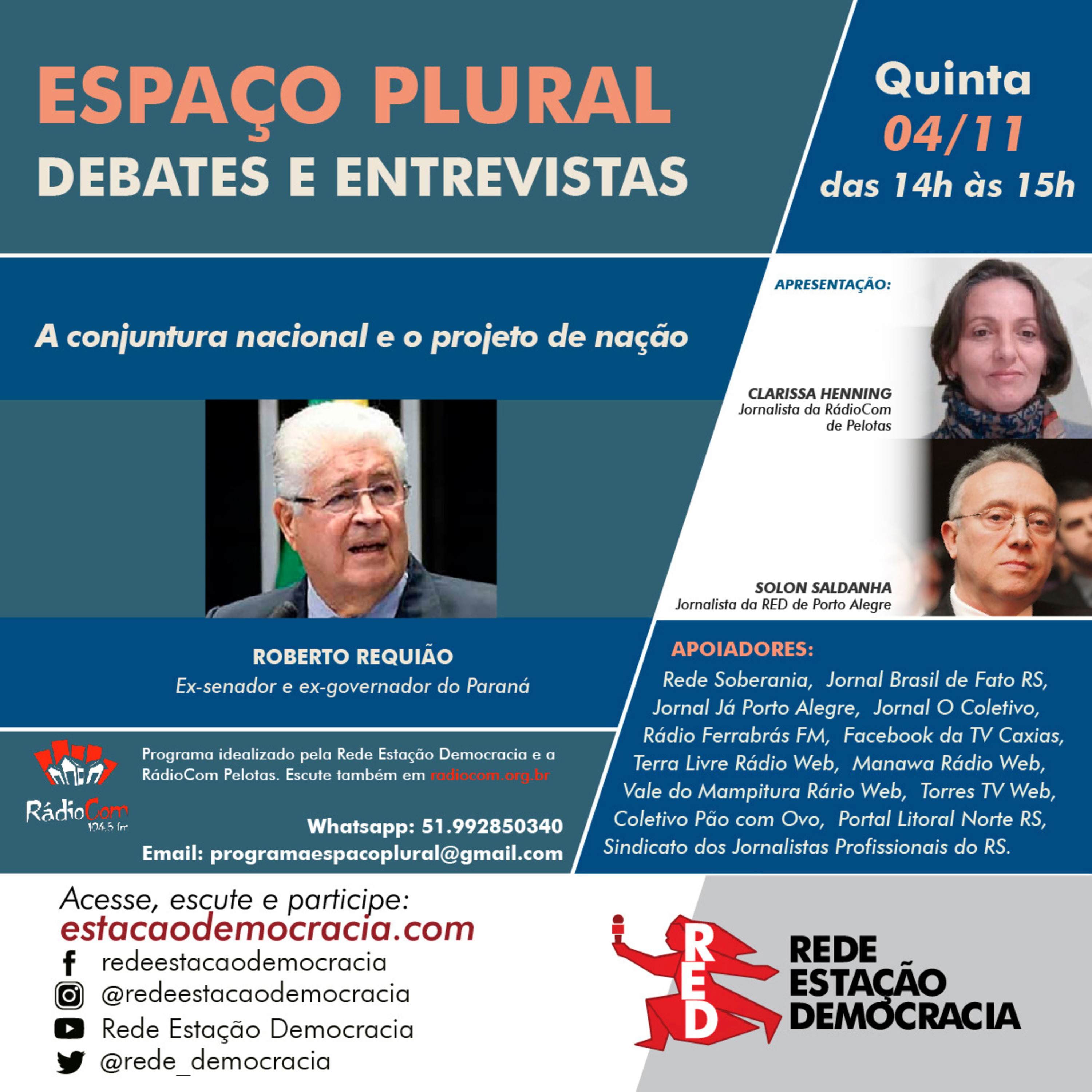 Espaço Plural, Debates e Entrevistas - 04/11/2021 episode artwork