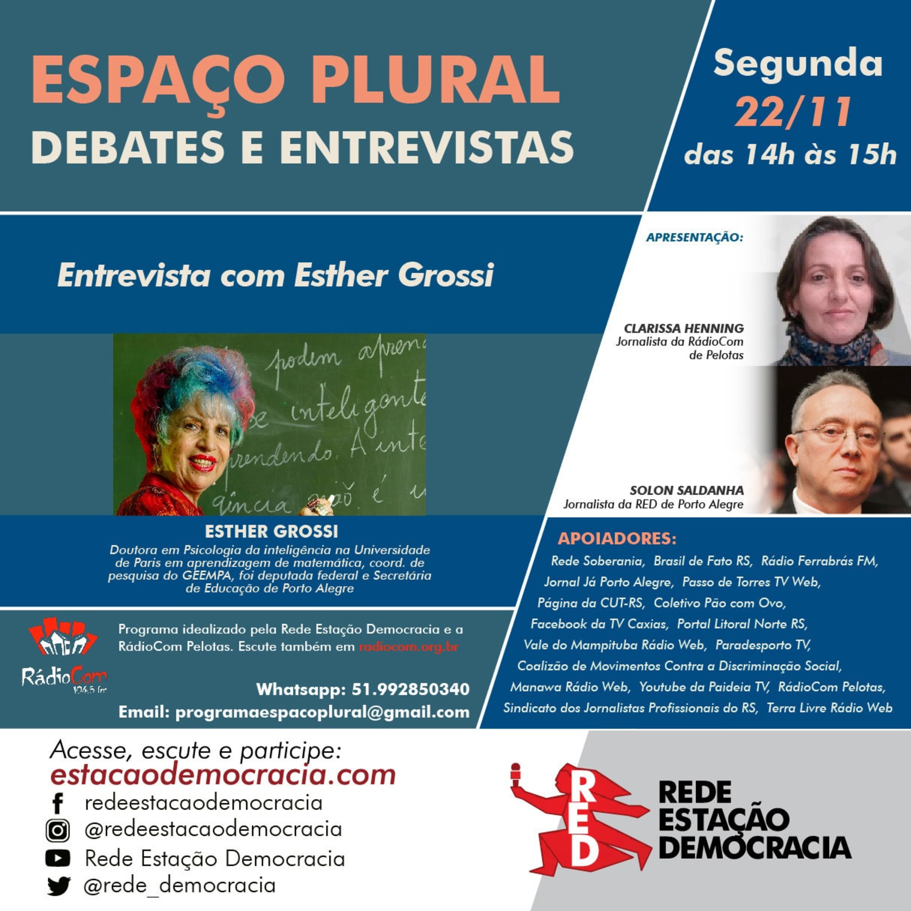 Espaço Plural, Debates e Entrevistas - 22/11/2021 episode artwork
