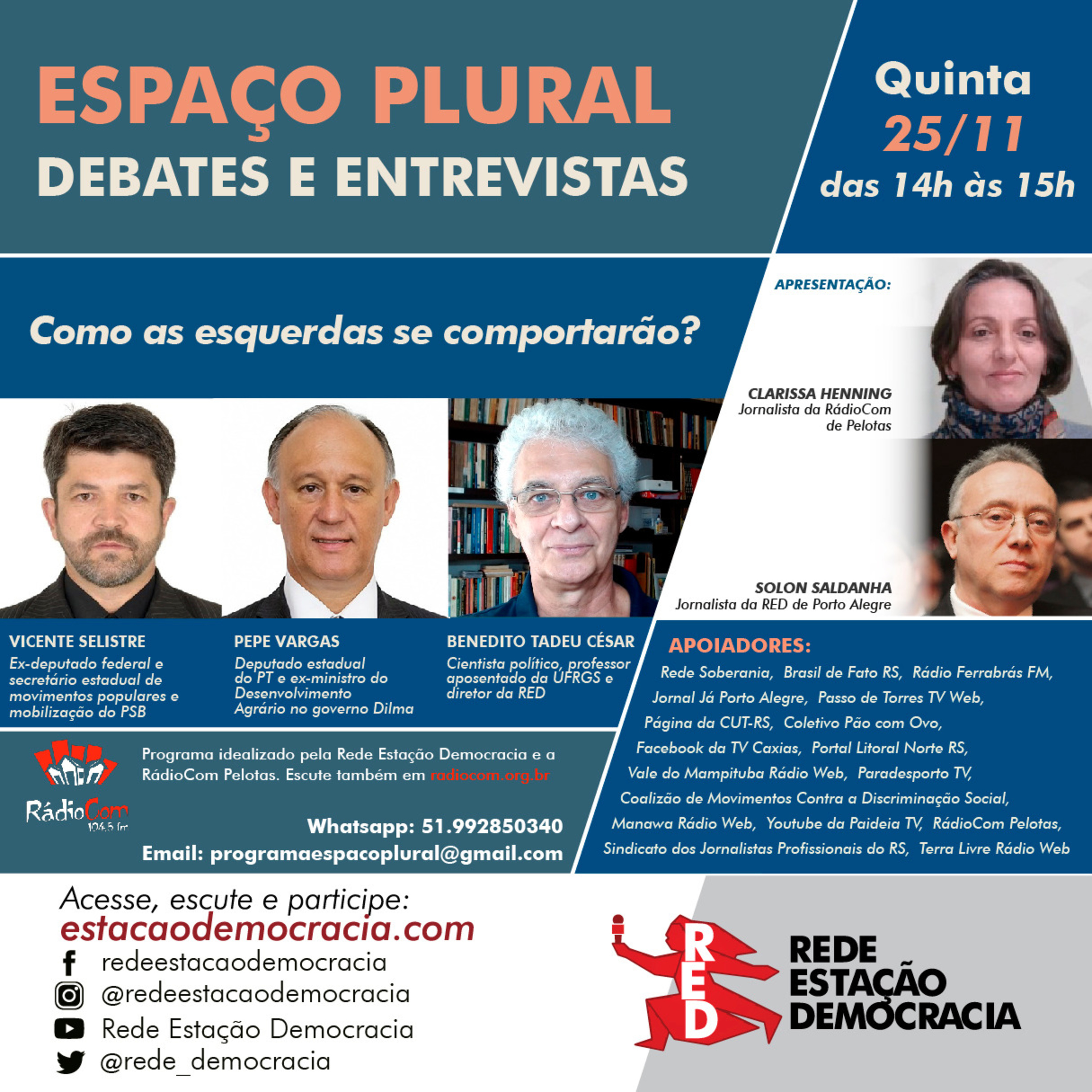  Espaço Plural, Debates e Entrevistas - 25/11/2021 episode artwork