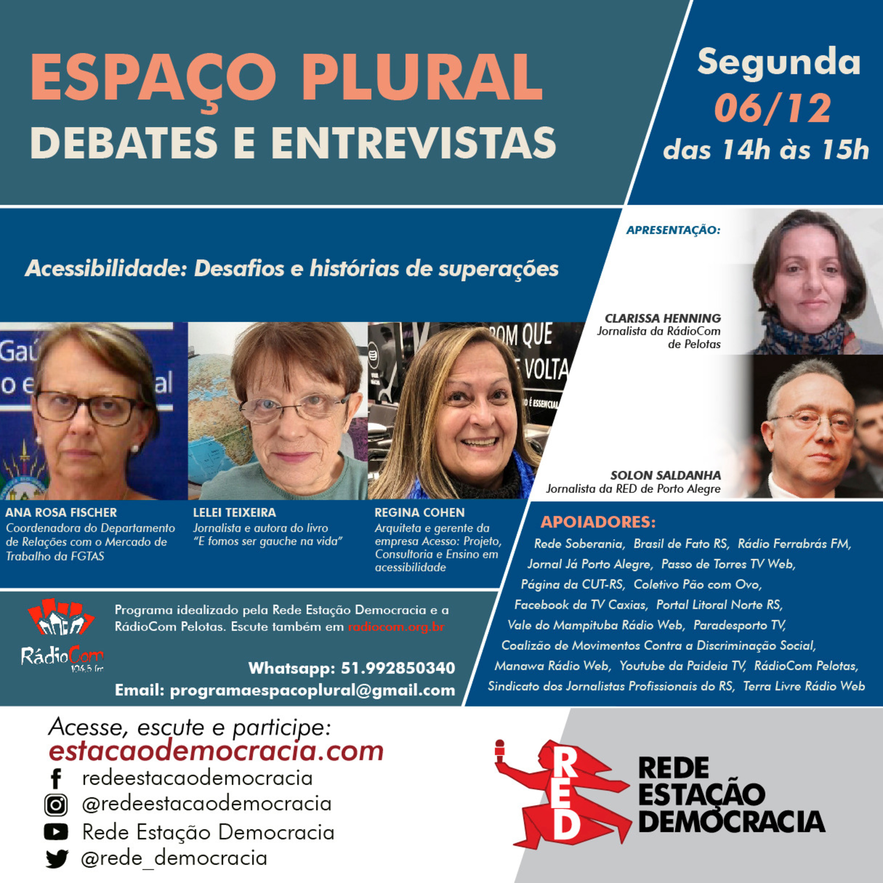  Espaço Plural, Debates e Entrevistas - Segunda-feira 06/12/2021 episode artwork