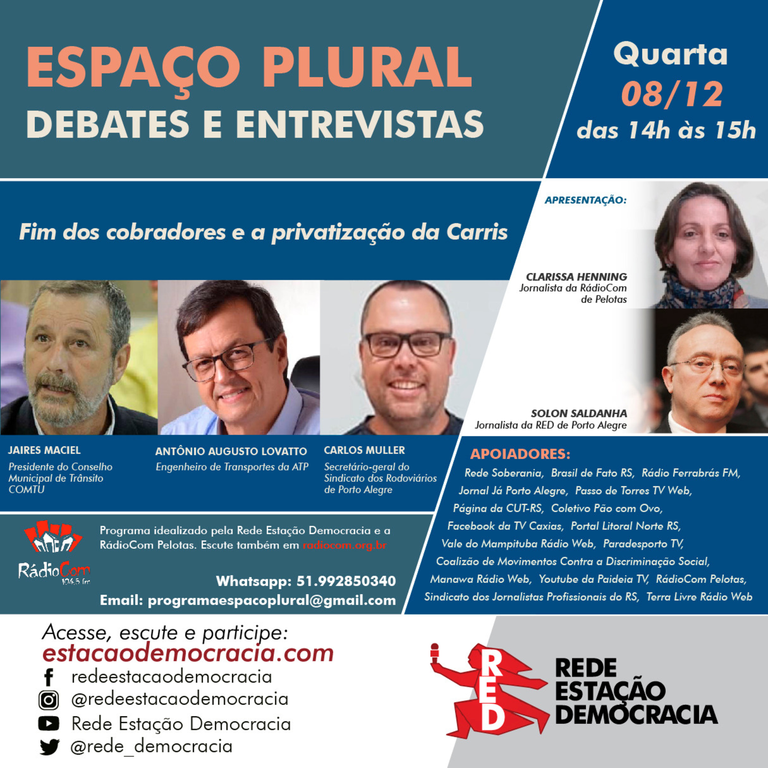 Espaço Plural, Debates e Entrevistas - 08/12/2021 episode artwork