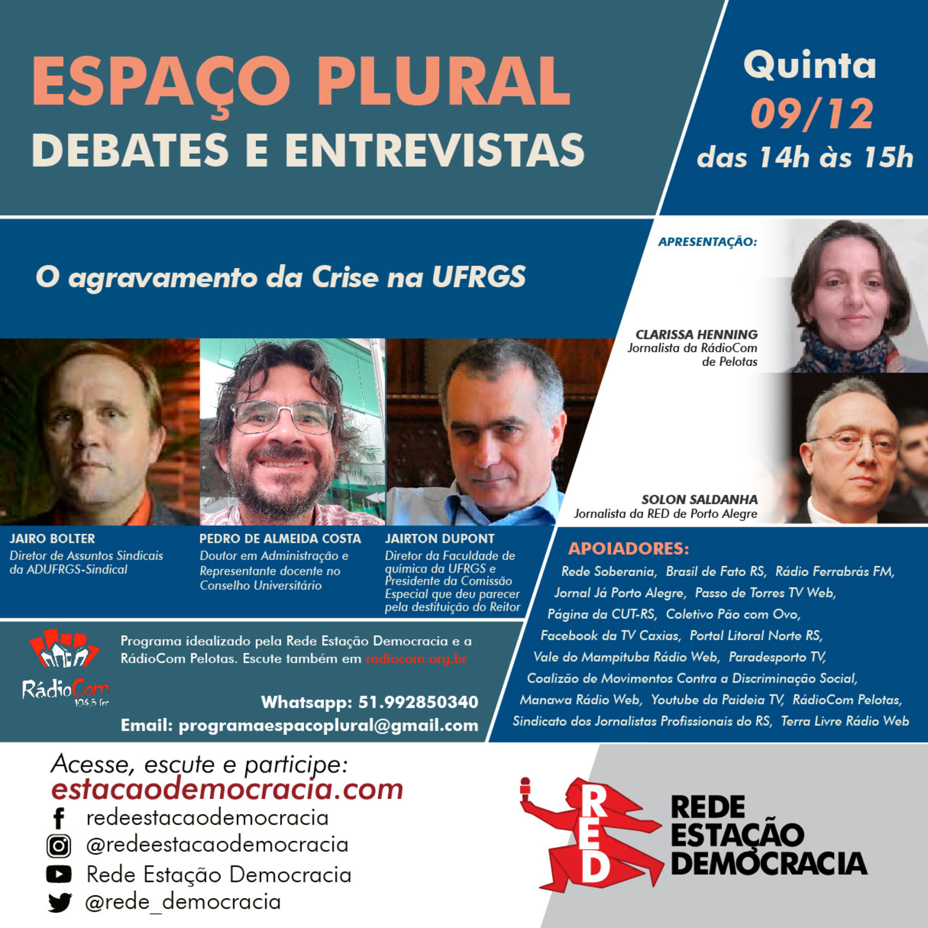  Espaço Plural, Debates e Entrevistas - 09/12/2021 episode artwork