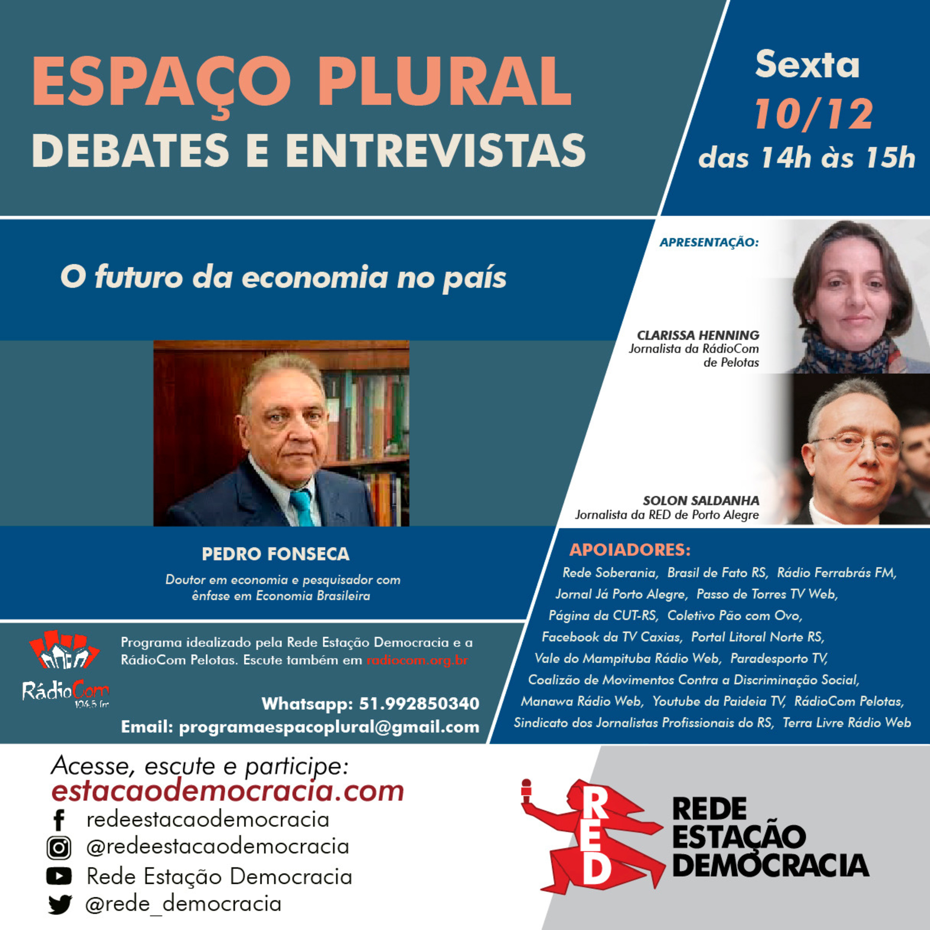 Espaço Plural, Debates e Entrevistas - 10/12/2021 episode artwork