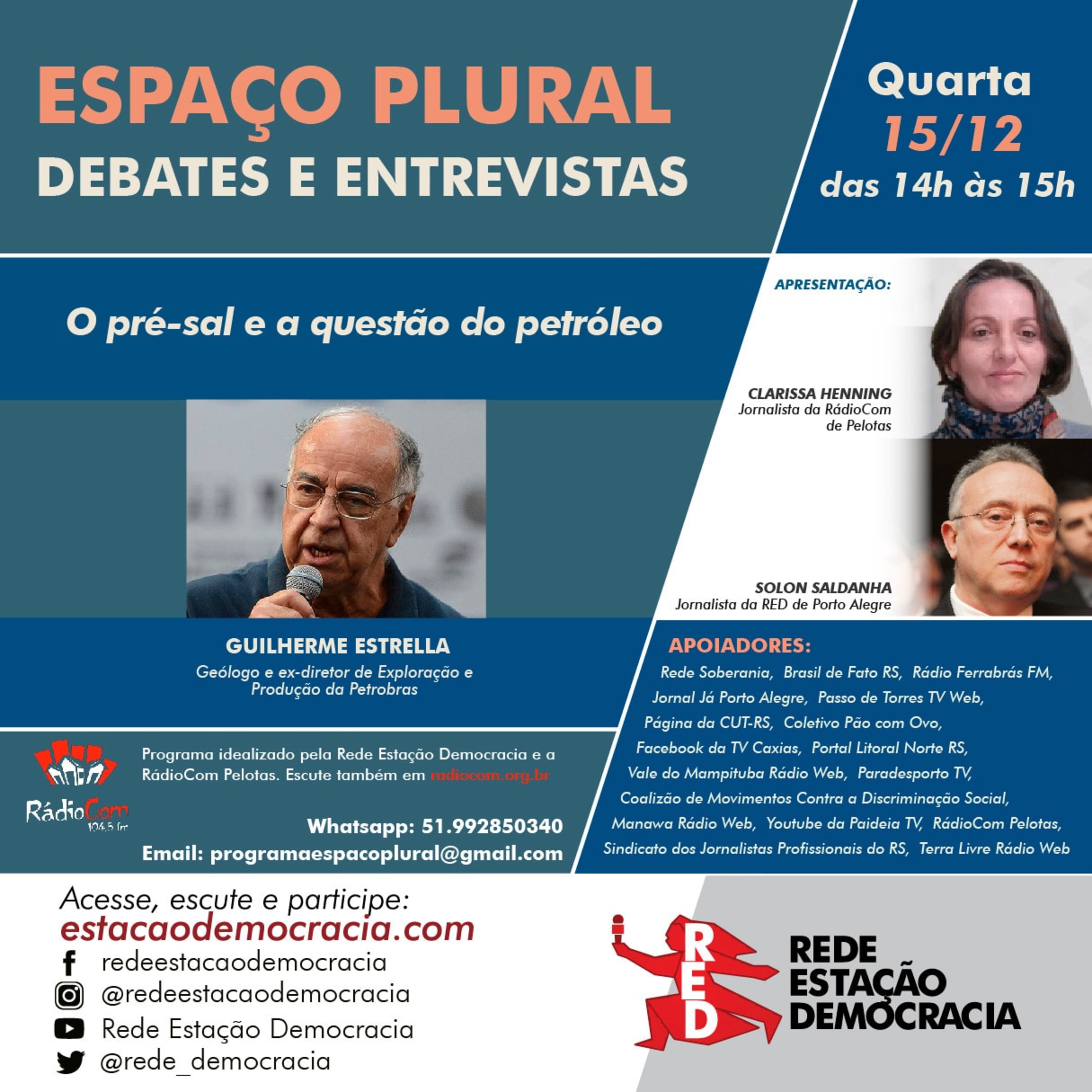 Espaço Plural, Debates e Entrevistas - 15/12/2021 episode artwork