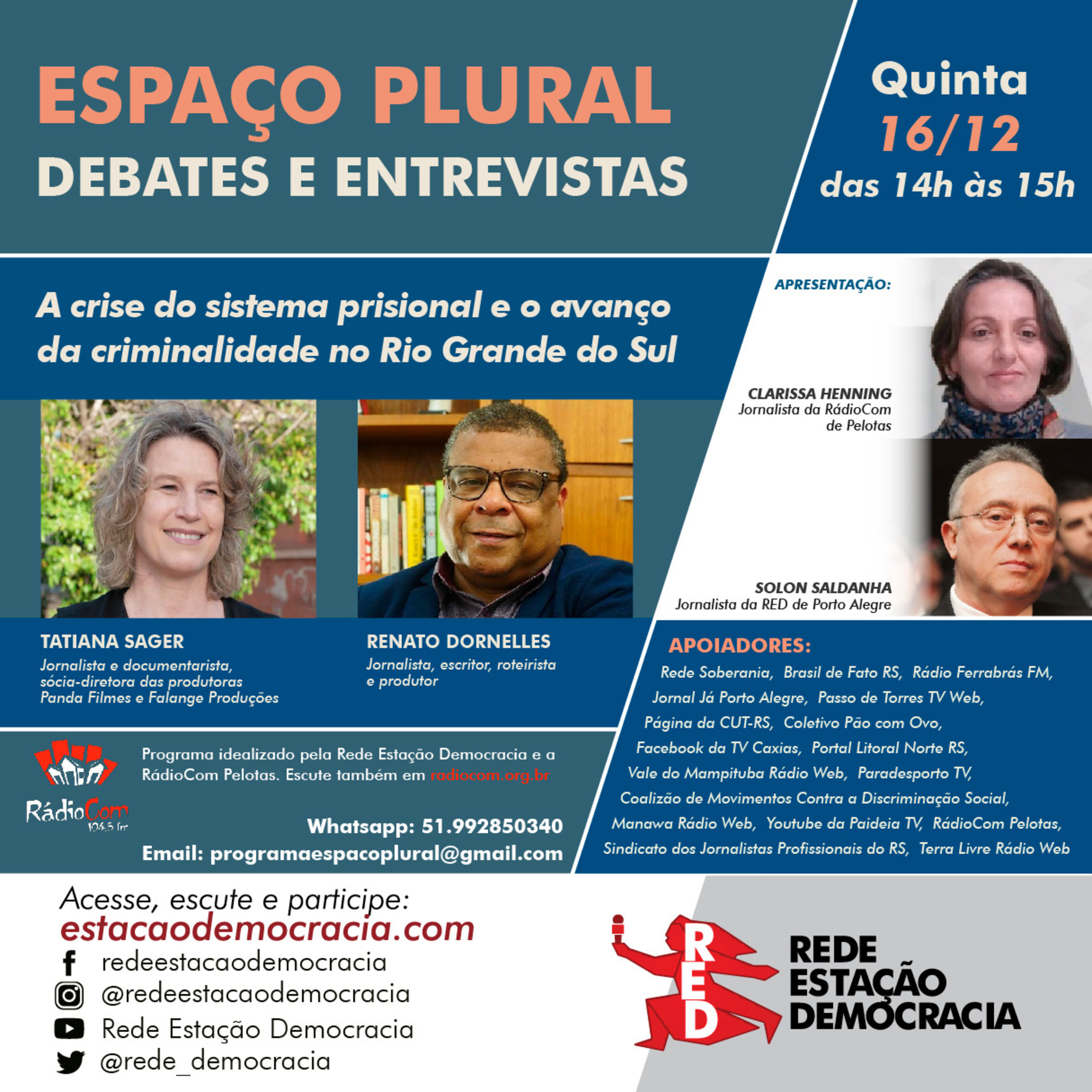 Espaço Plural, Debates e Entrevistas - 16/12/2021 episode artwork
