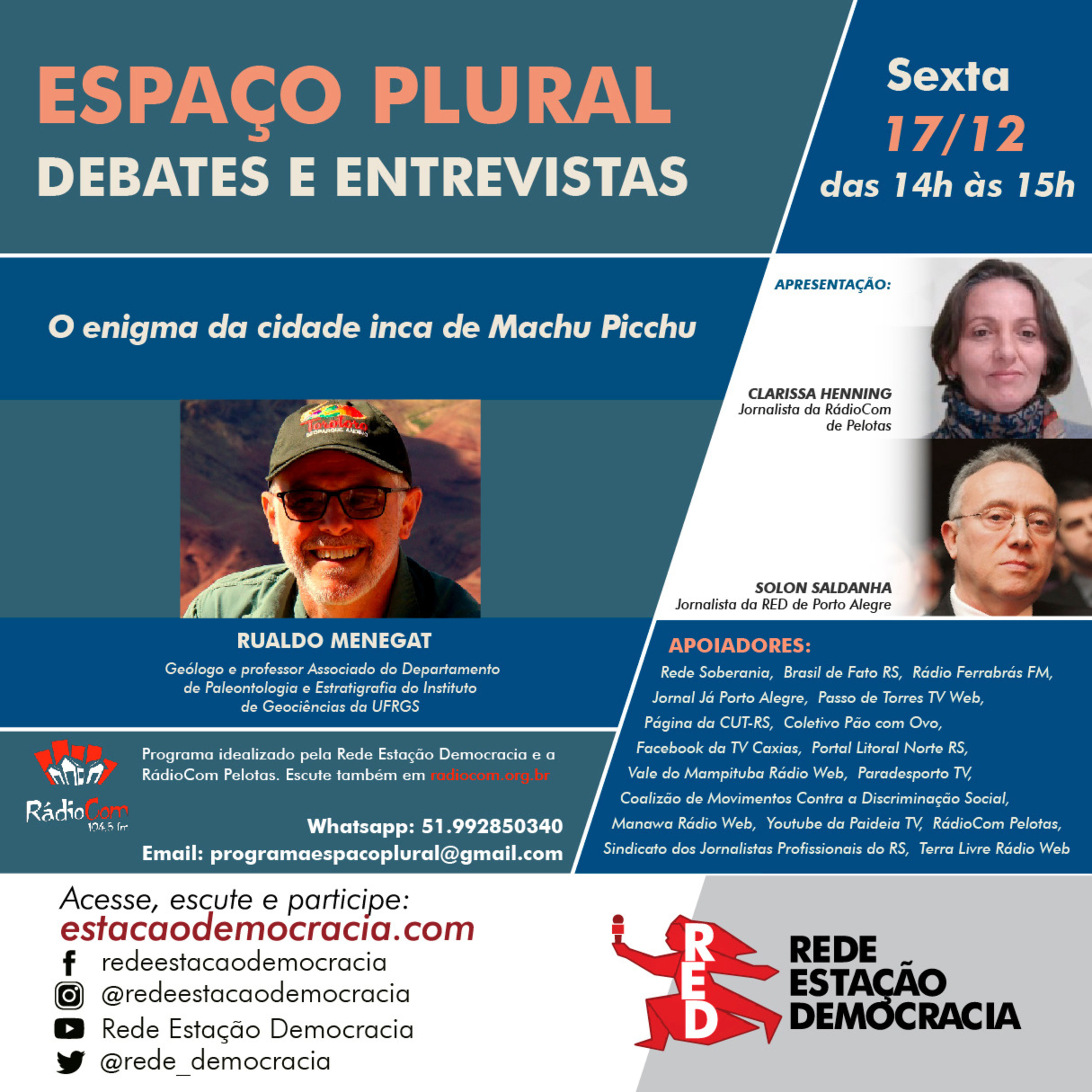 Espaço Plural, Debates e Entrevistas - 17/12/2021 episode artwork