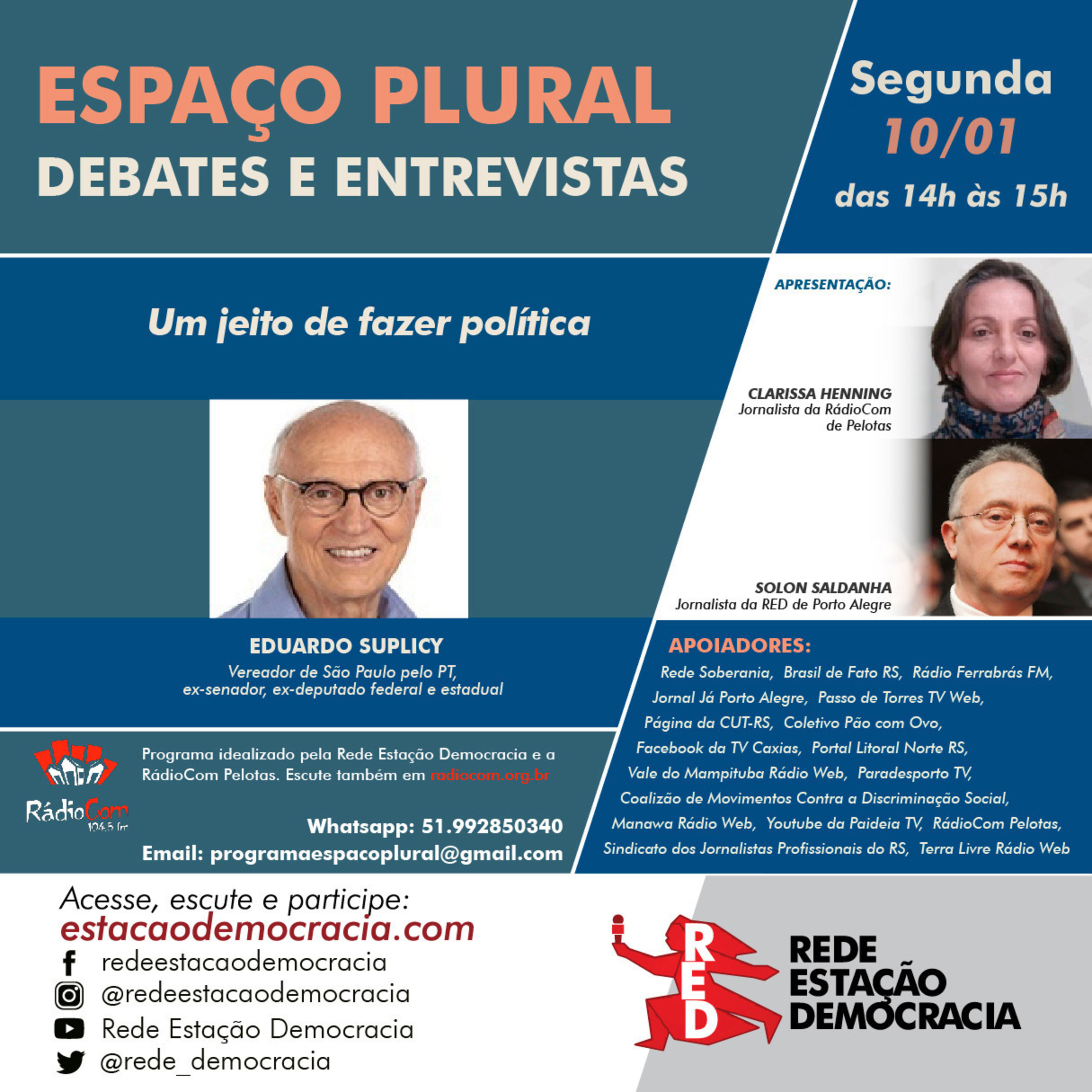 Espaço Plural, Debates e Entrevistas - 10/01/2022 episode artwork