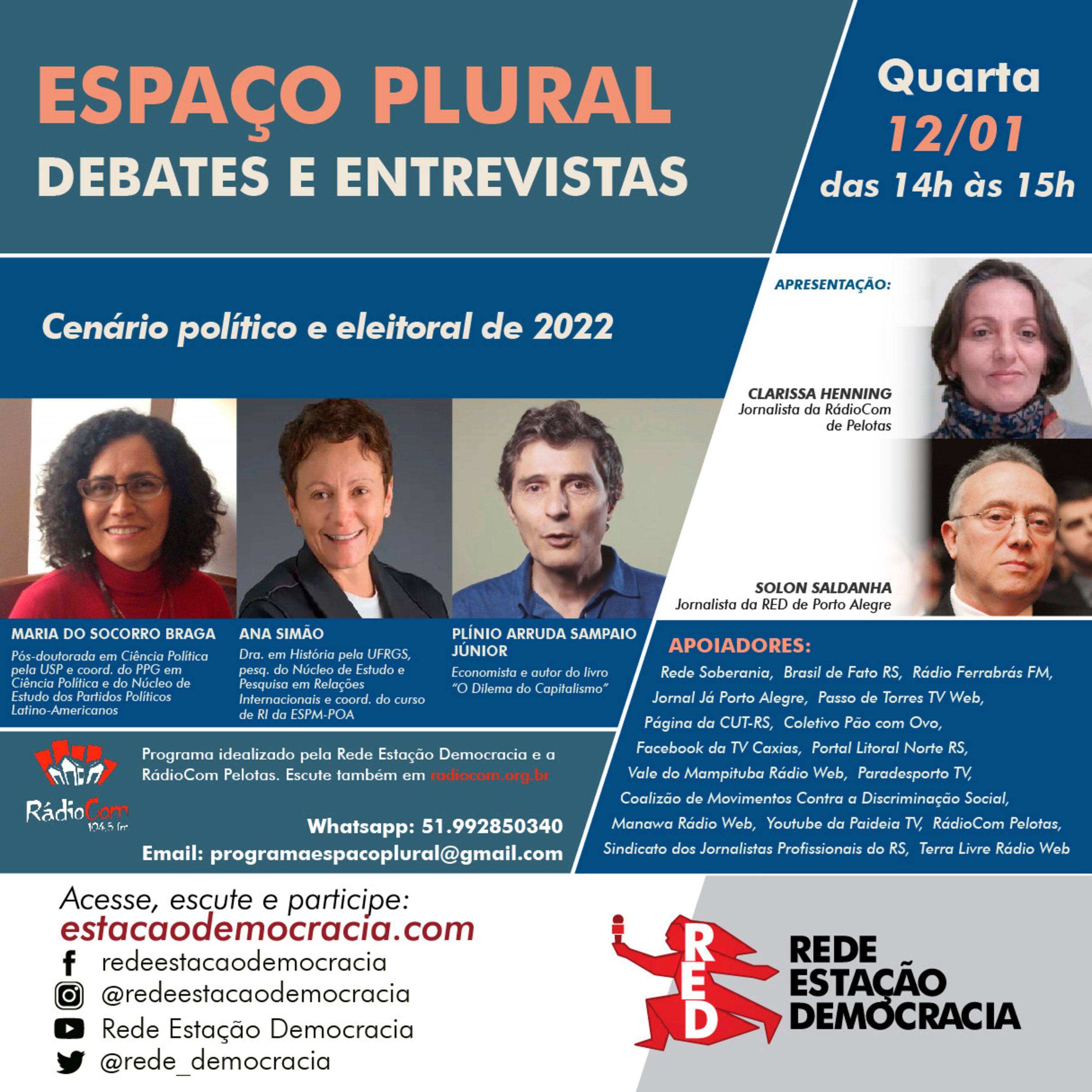 Espaço Plural, Debates e Entrevistas - 12/10/2022 episode artwork