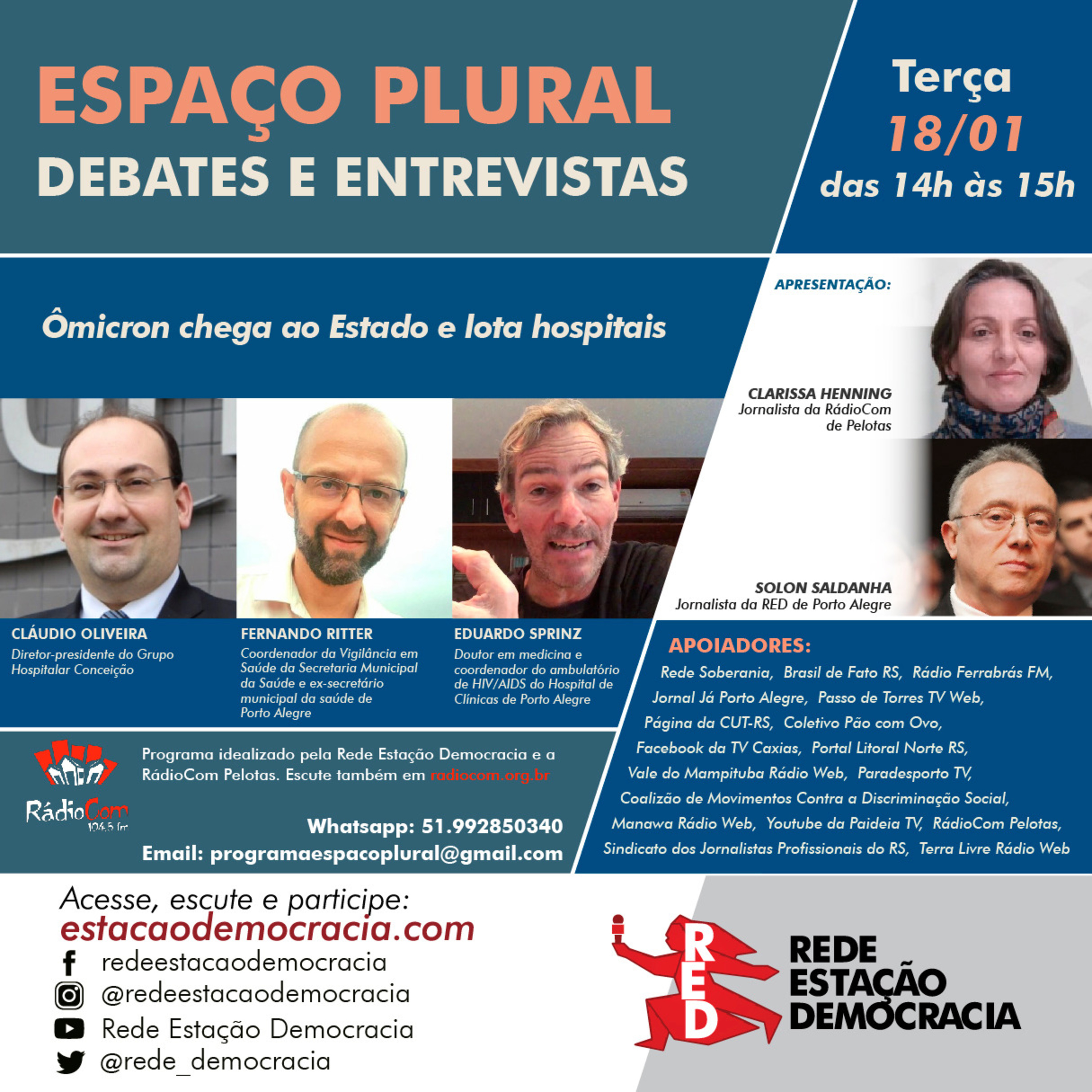 Espaço Plural, Debates e Entrevistas - 18/01/2022 episode artwork
