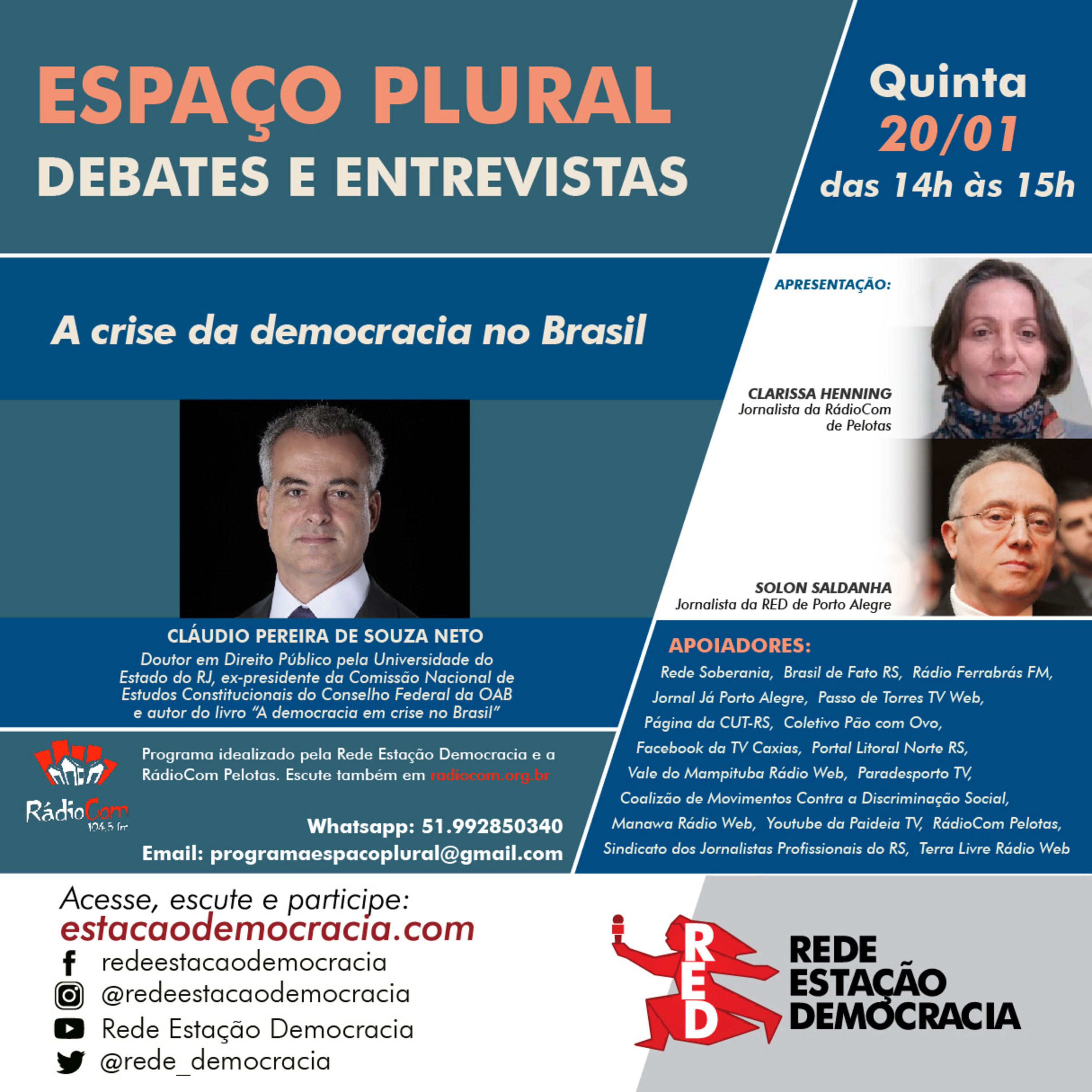  Espaço Plural, Debates e Entrevistas - 20/01/2022 episode artwork
