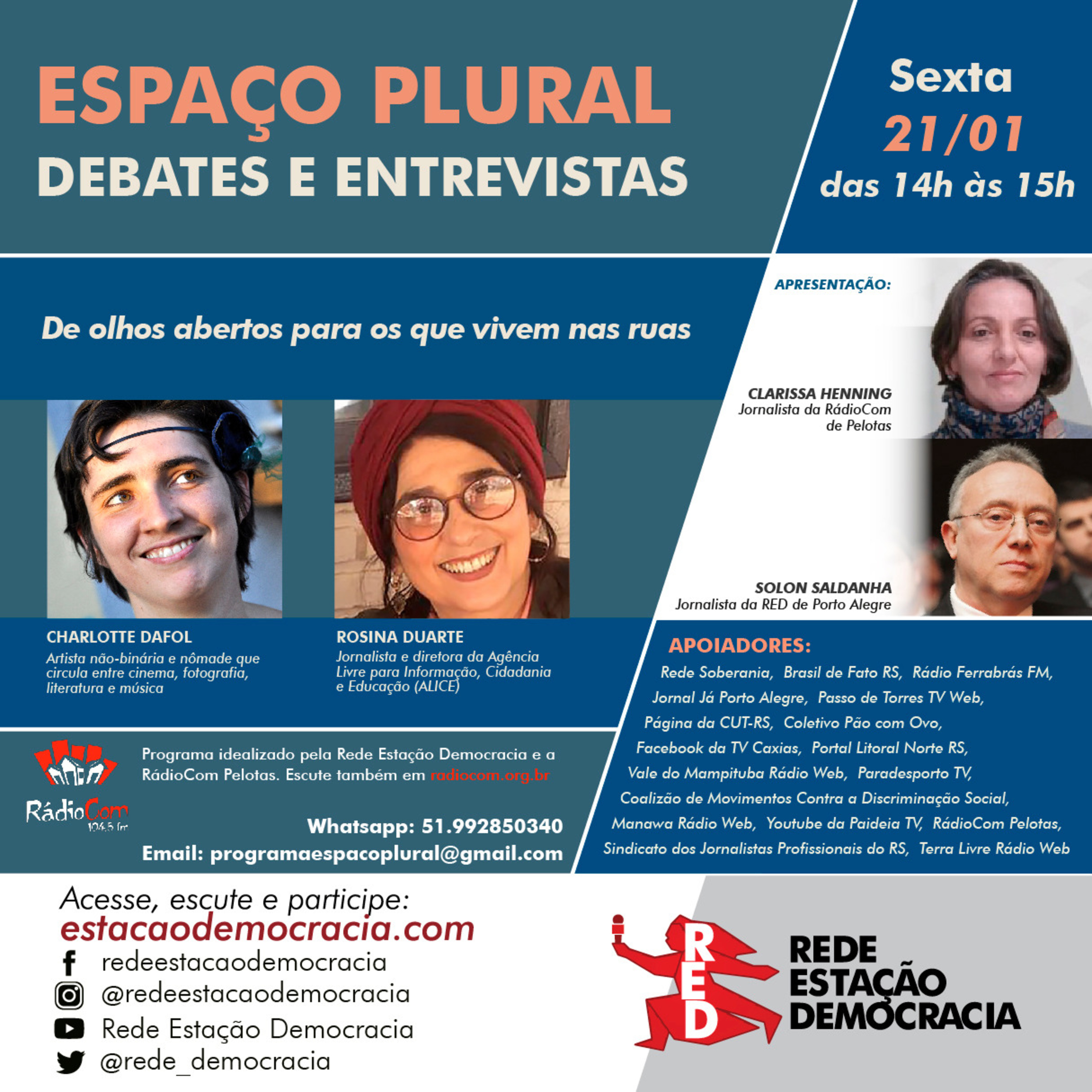 Espaço Plural, Debates e Entrevistas - 21/01/2022 episode artwork