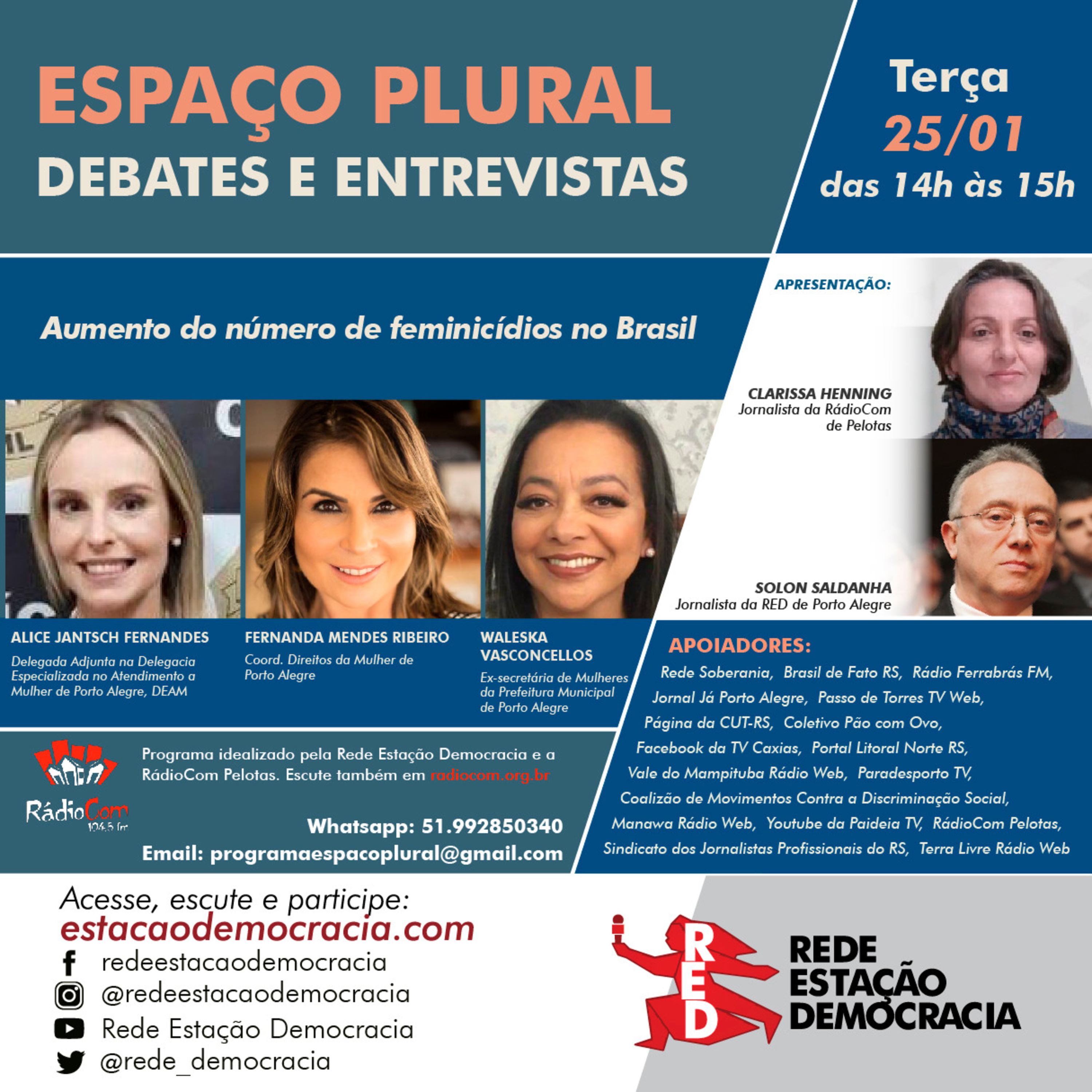 Espaço Plural, Debates e Entrevistas - 25/01/2022 episode artwork