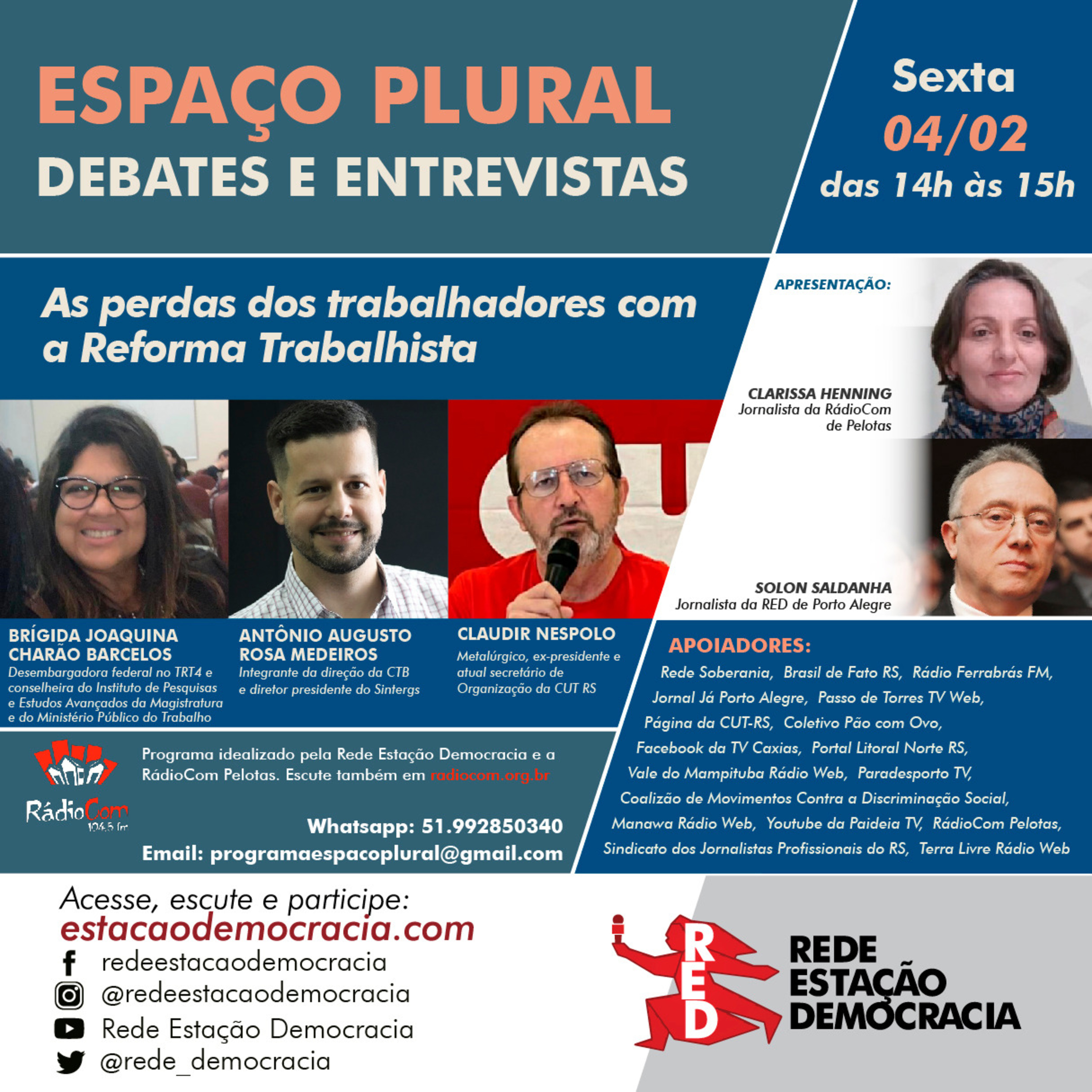 Espaço Plural, Debates e Entrevistas 04/02/2022 episode artwork