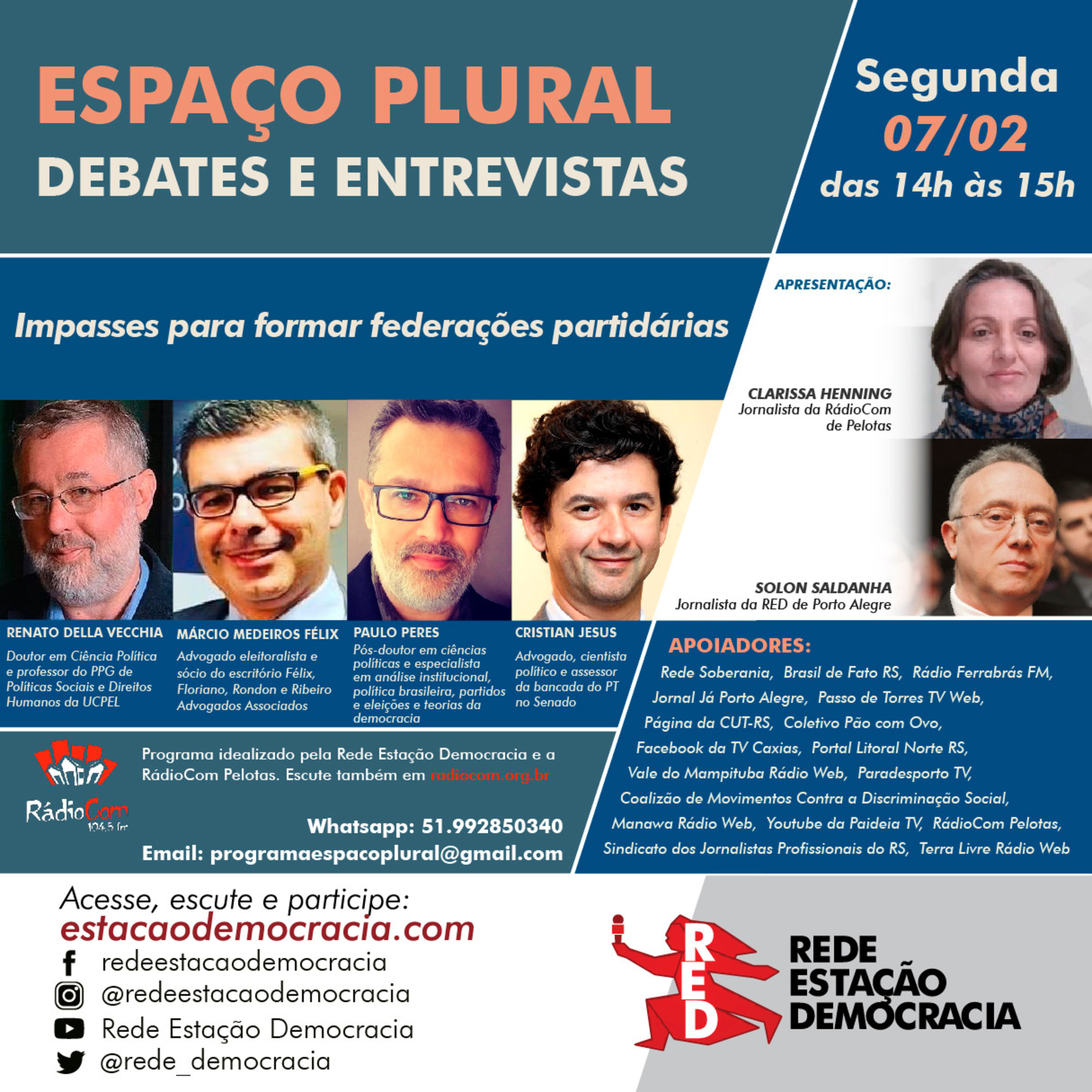 Espaço Plural, Debates e Entrevistas - 07/02/2022 episode artwork