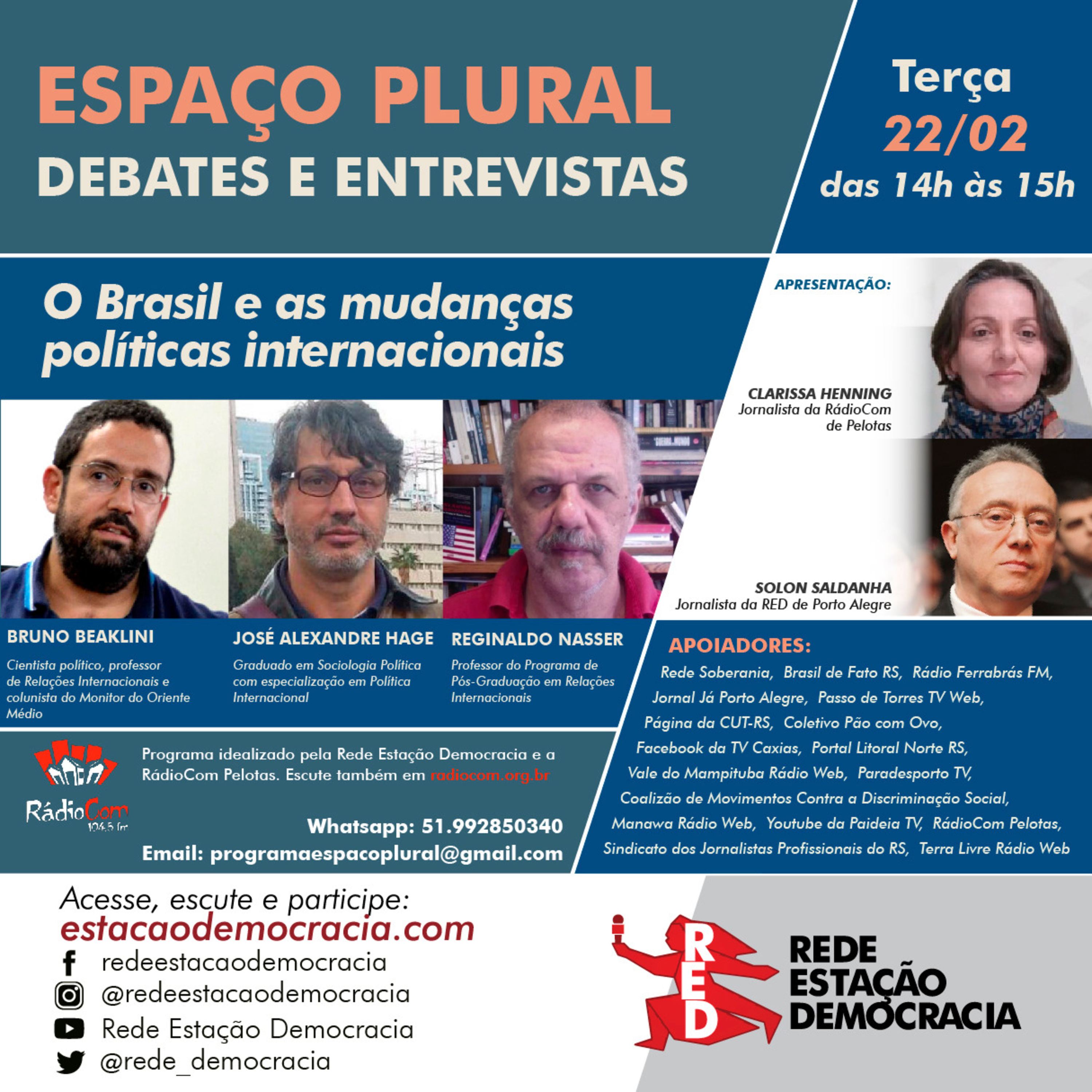 Espaço Plural, Debates e Entrevistas - 22/02/2022 episode artwork