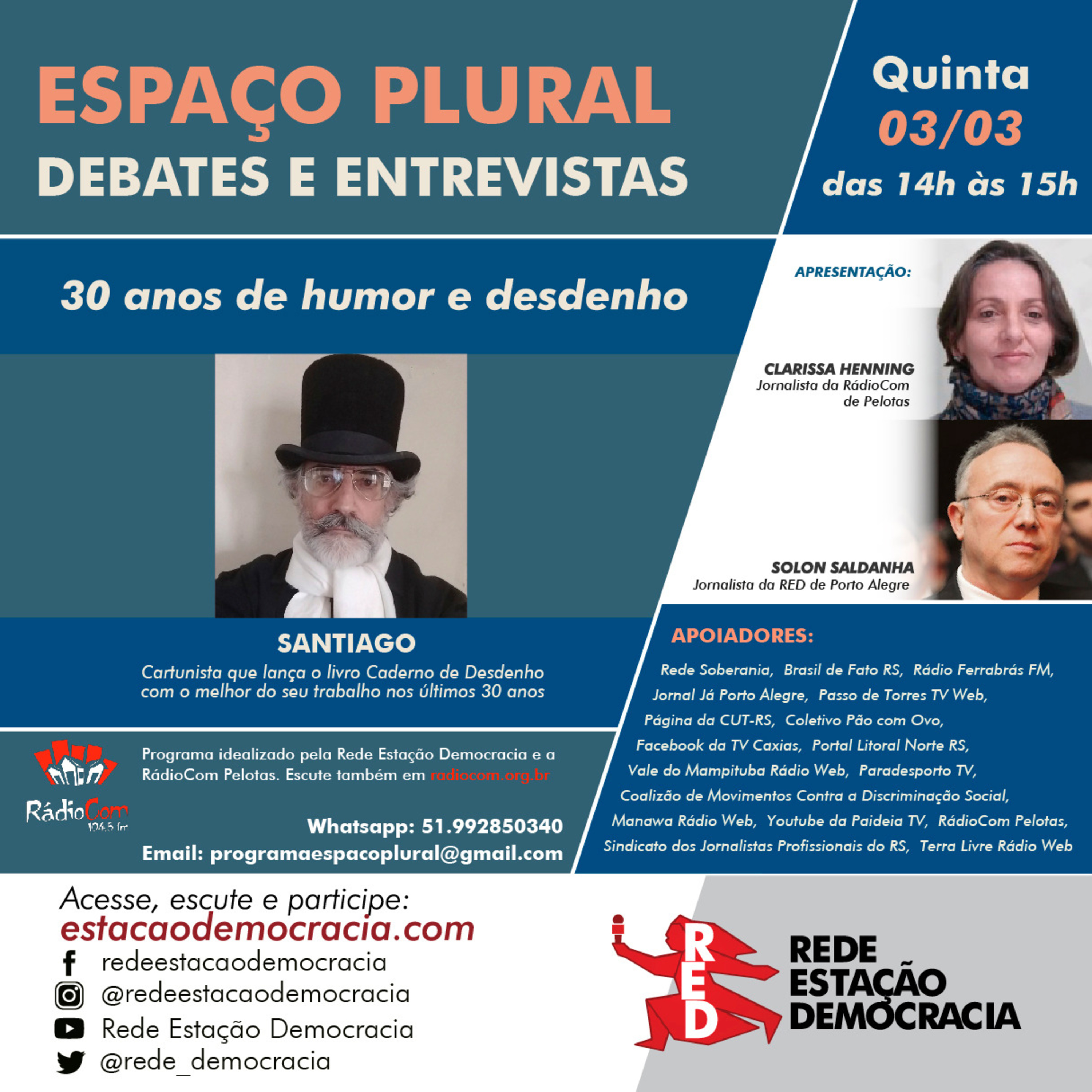Espaço Plural, Debates e Entrevistas - 03/03/2022 episode artwork