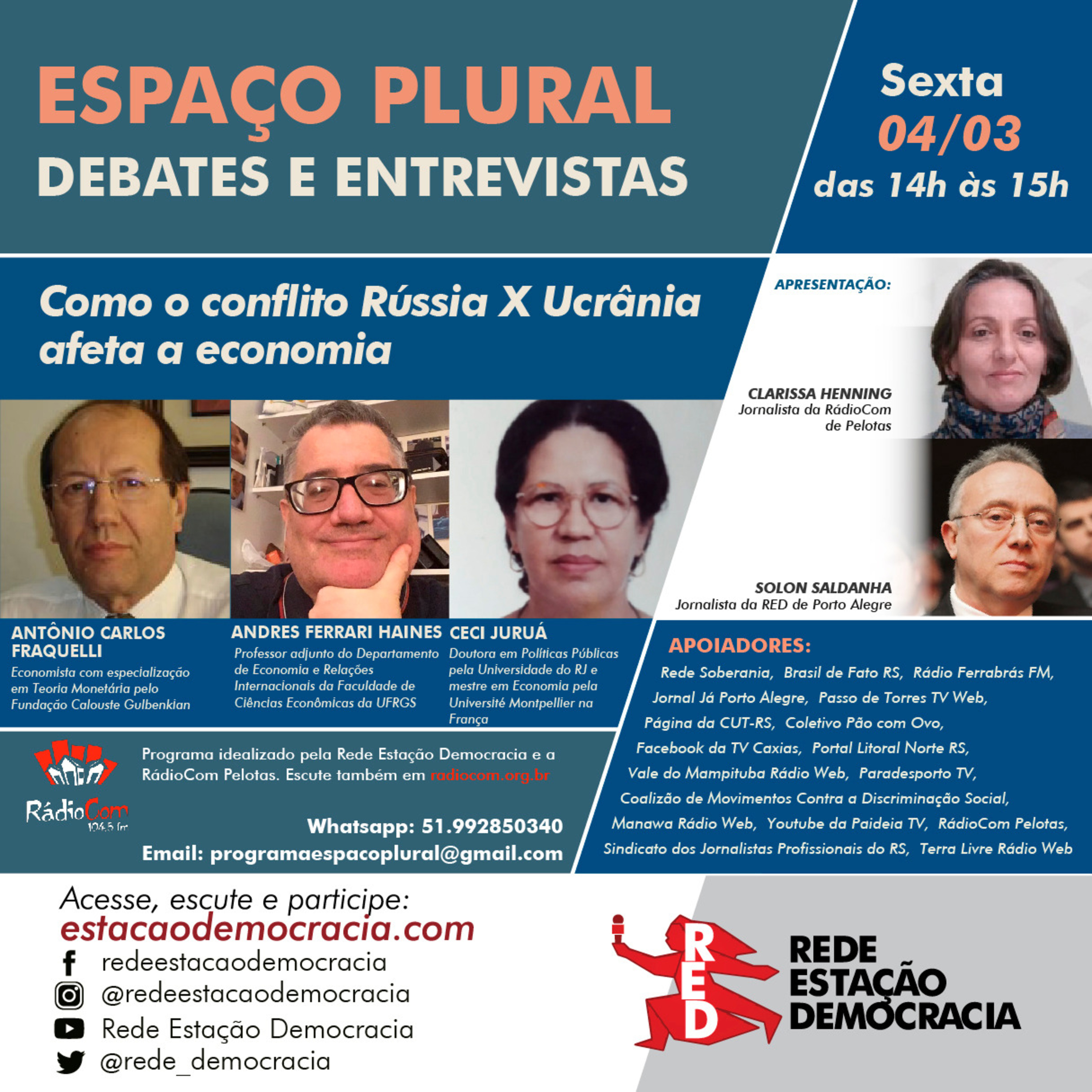 Espaço Plural, Debates e Entrevistas -04/03/2022 episode artwork