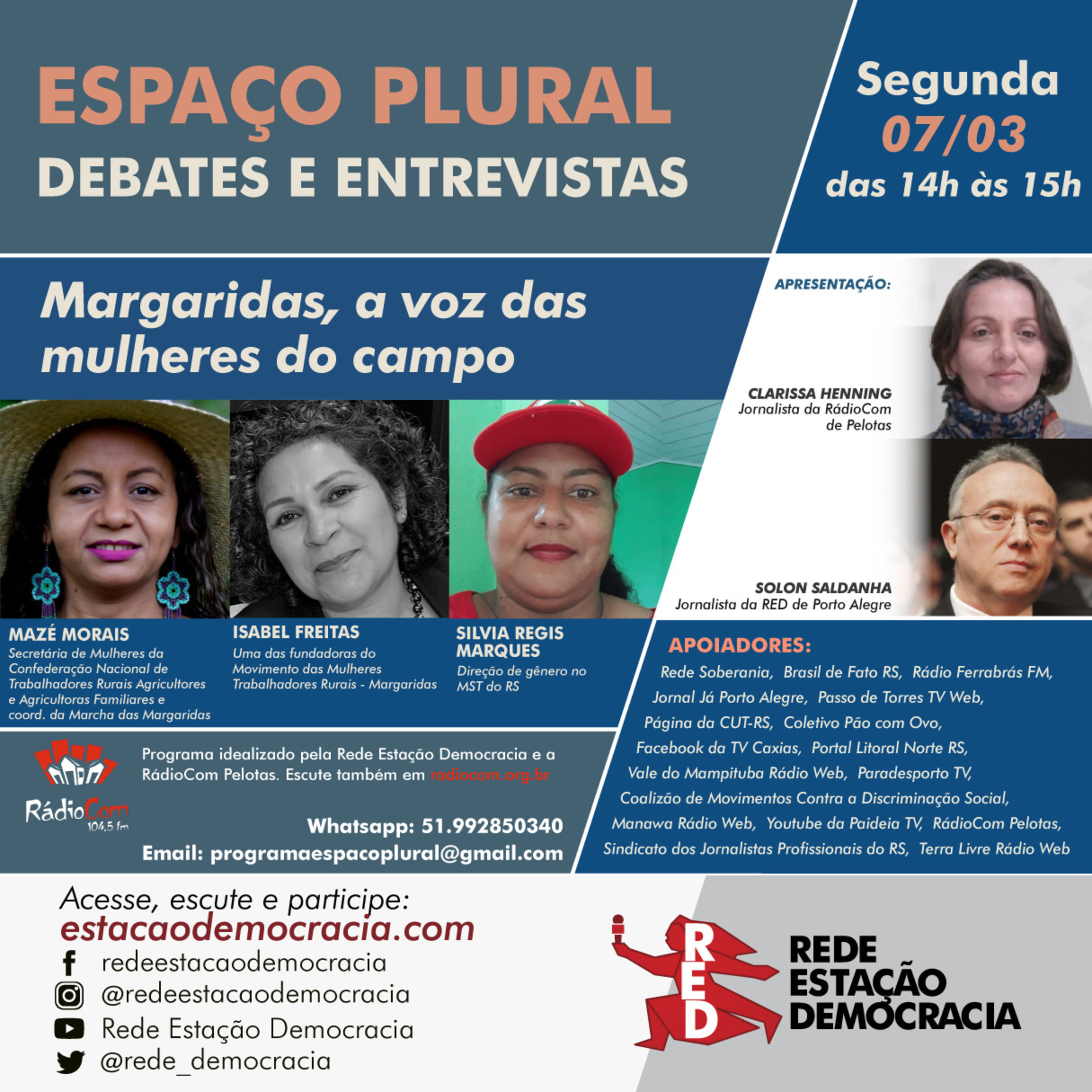 Espaço Plural, Debates e Entrevistas - 07/03/2022 episode artwork