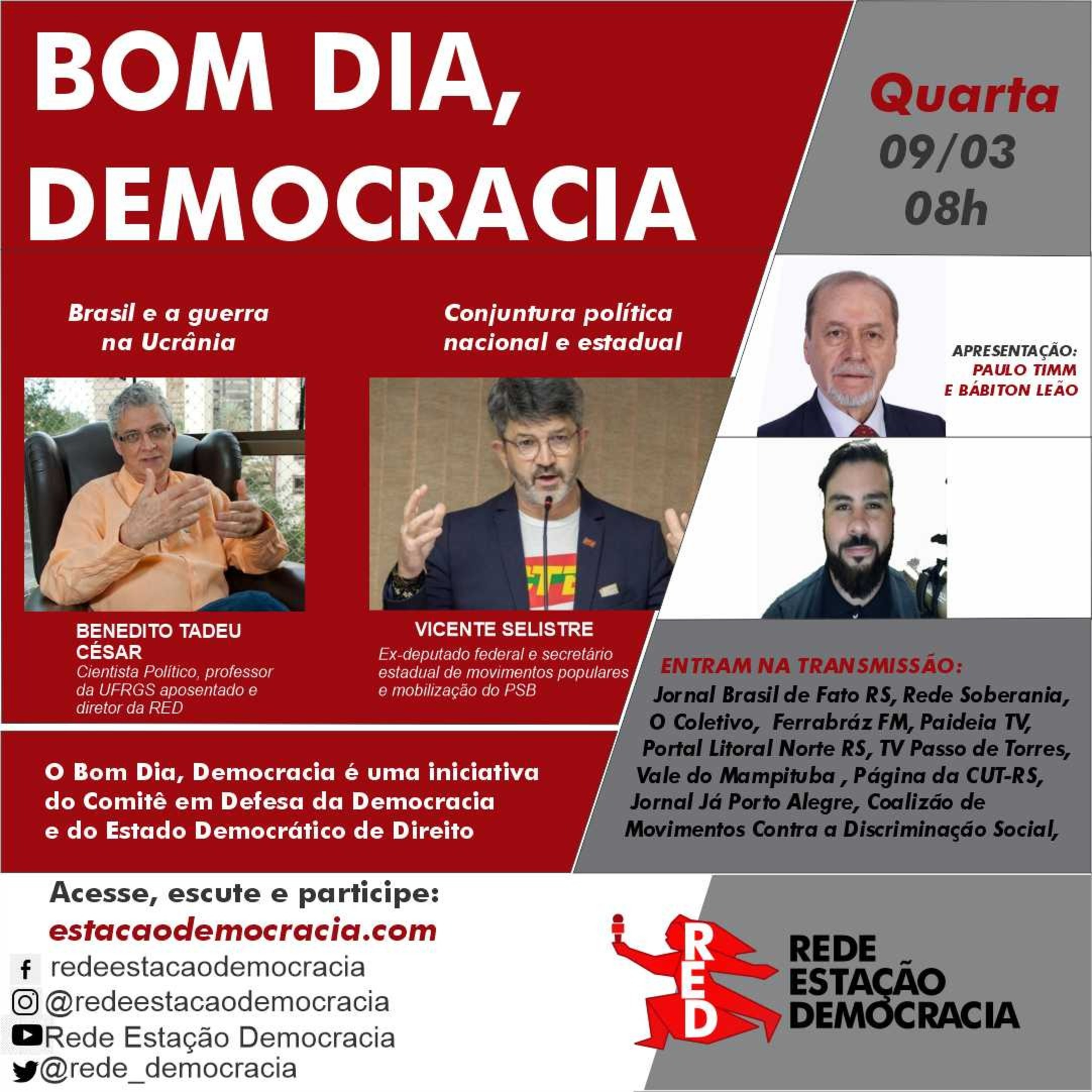 Bom dia Democracia- 09-03-2022 episode artwork