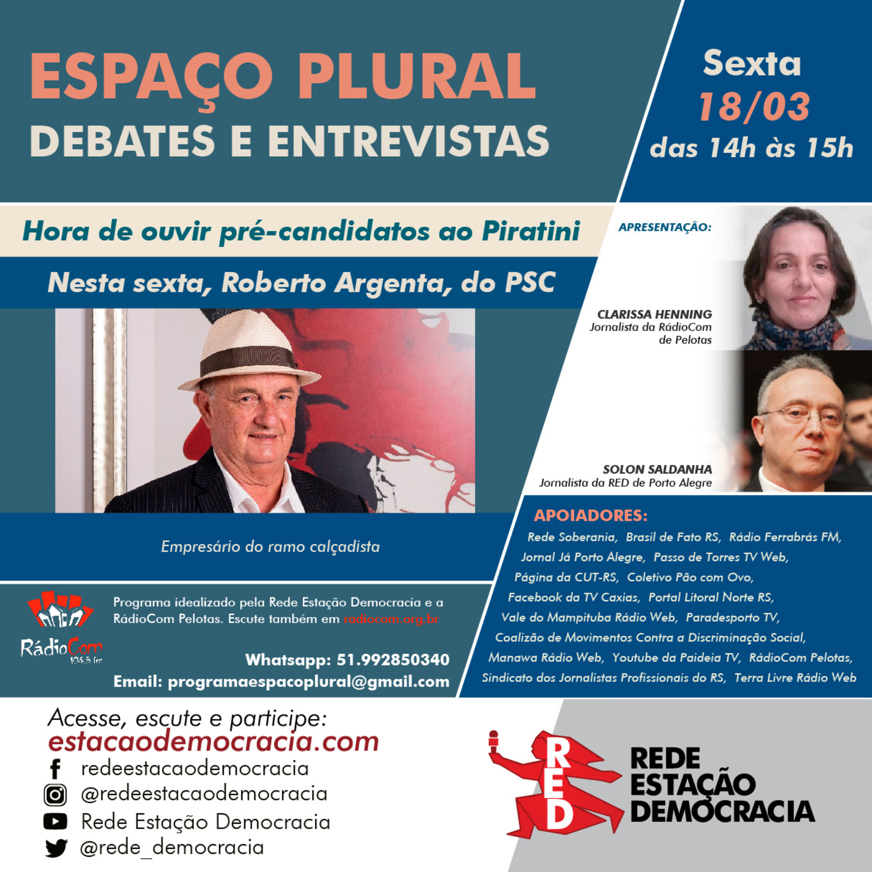  Espaço Plural, Debates e Entrevistas - 18/03/2022 episode artwork