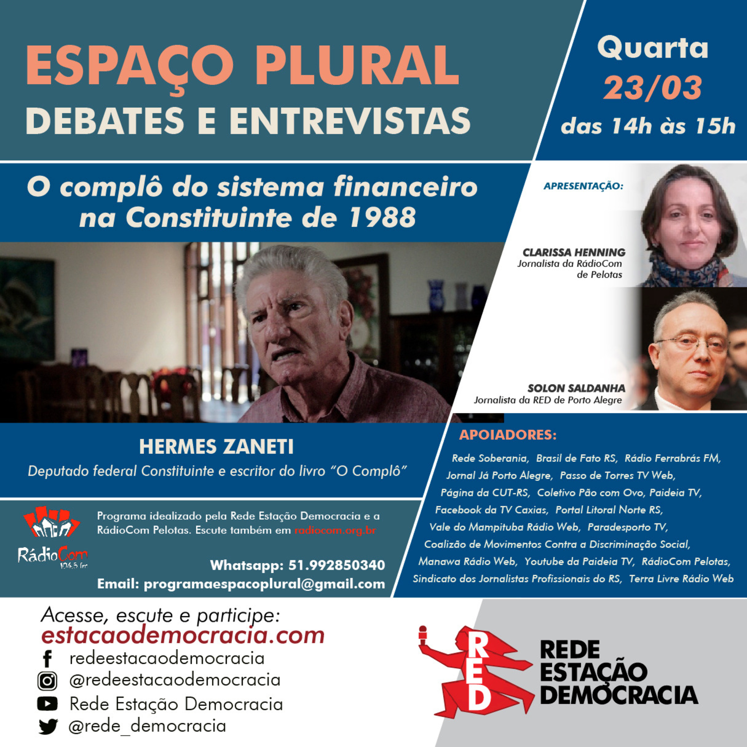 Espaço Plural, Debates e Entrevistas - 23/03/2022 episode artwork