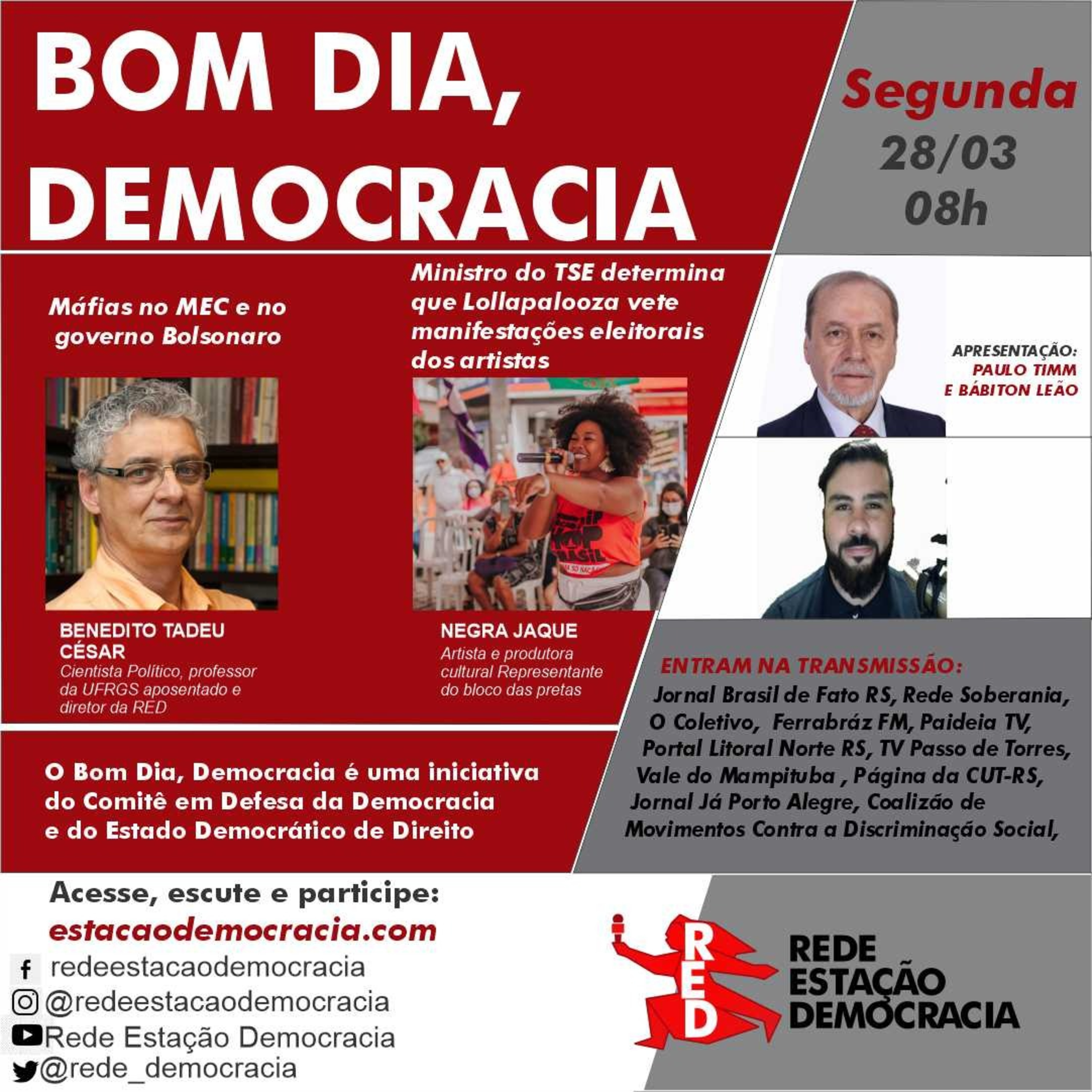 Bom dia Democracia - 28-03-2022 episode artwork