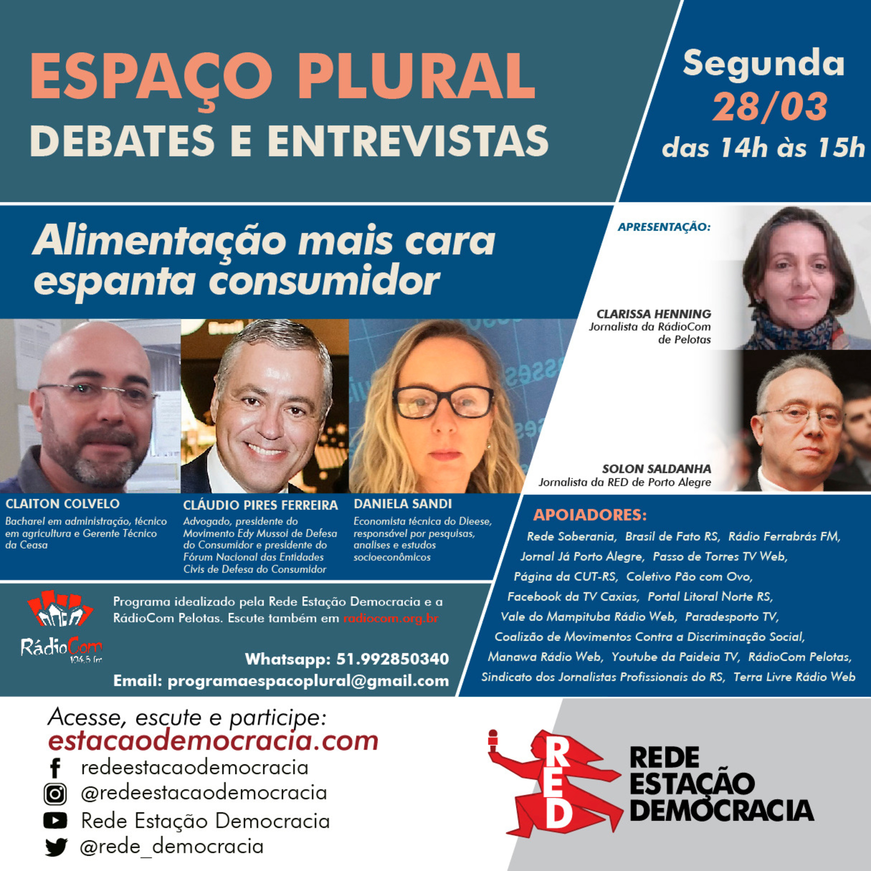 Espaço Plural, Debates e Entrevistas - 28/03/2022 episode artwork