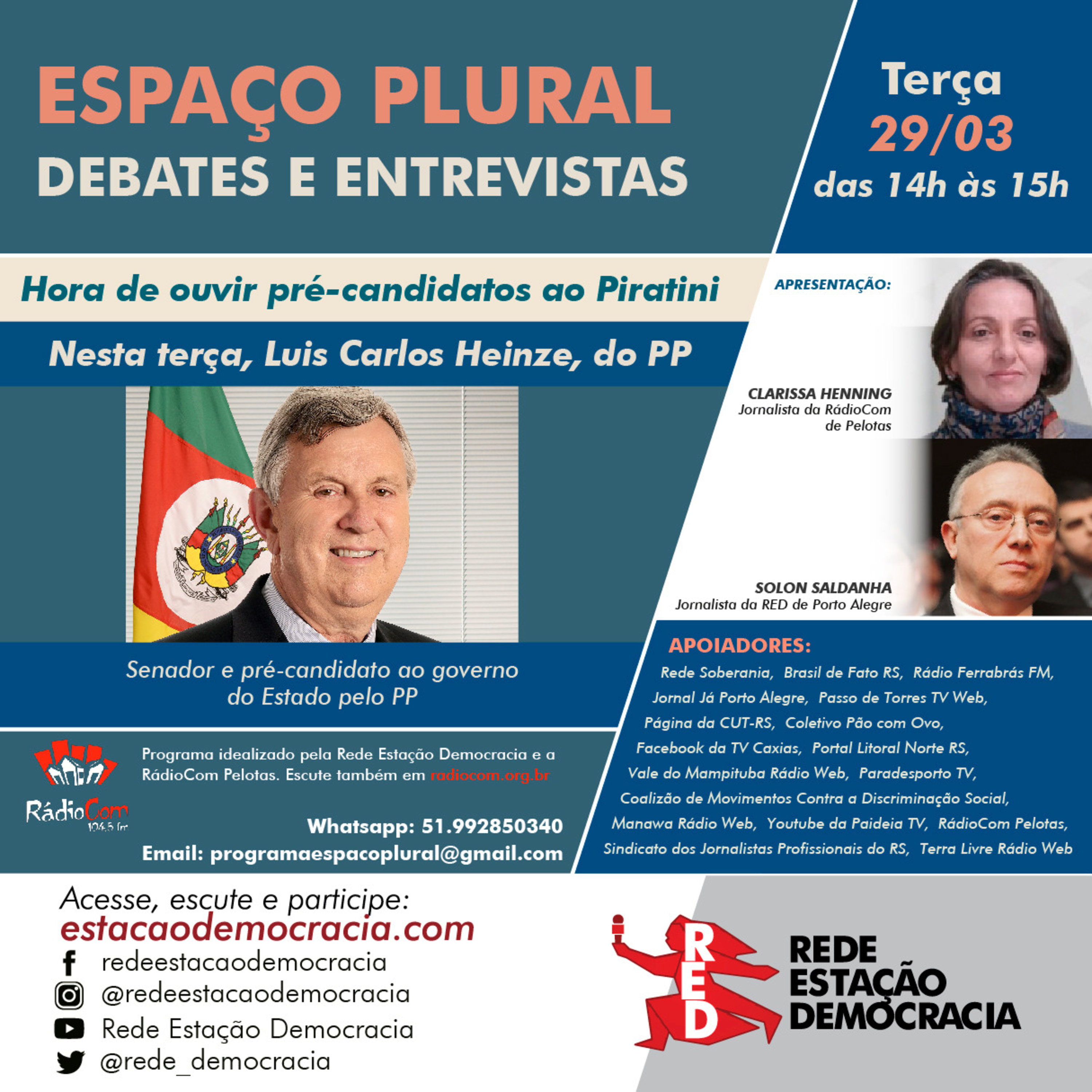 Espaço Plural, Debates e Entrevistas -29/03/2022 episode artwork