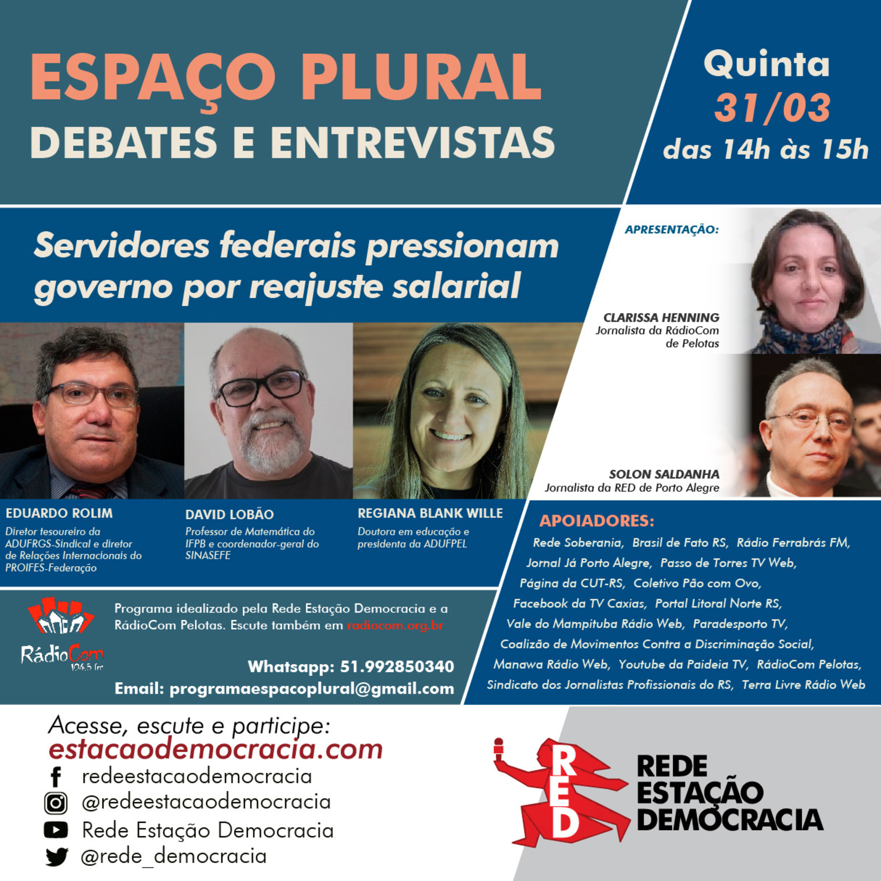  Espaço Plural, Debates e Entrevistas - 31/03/2022 episode artwork
