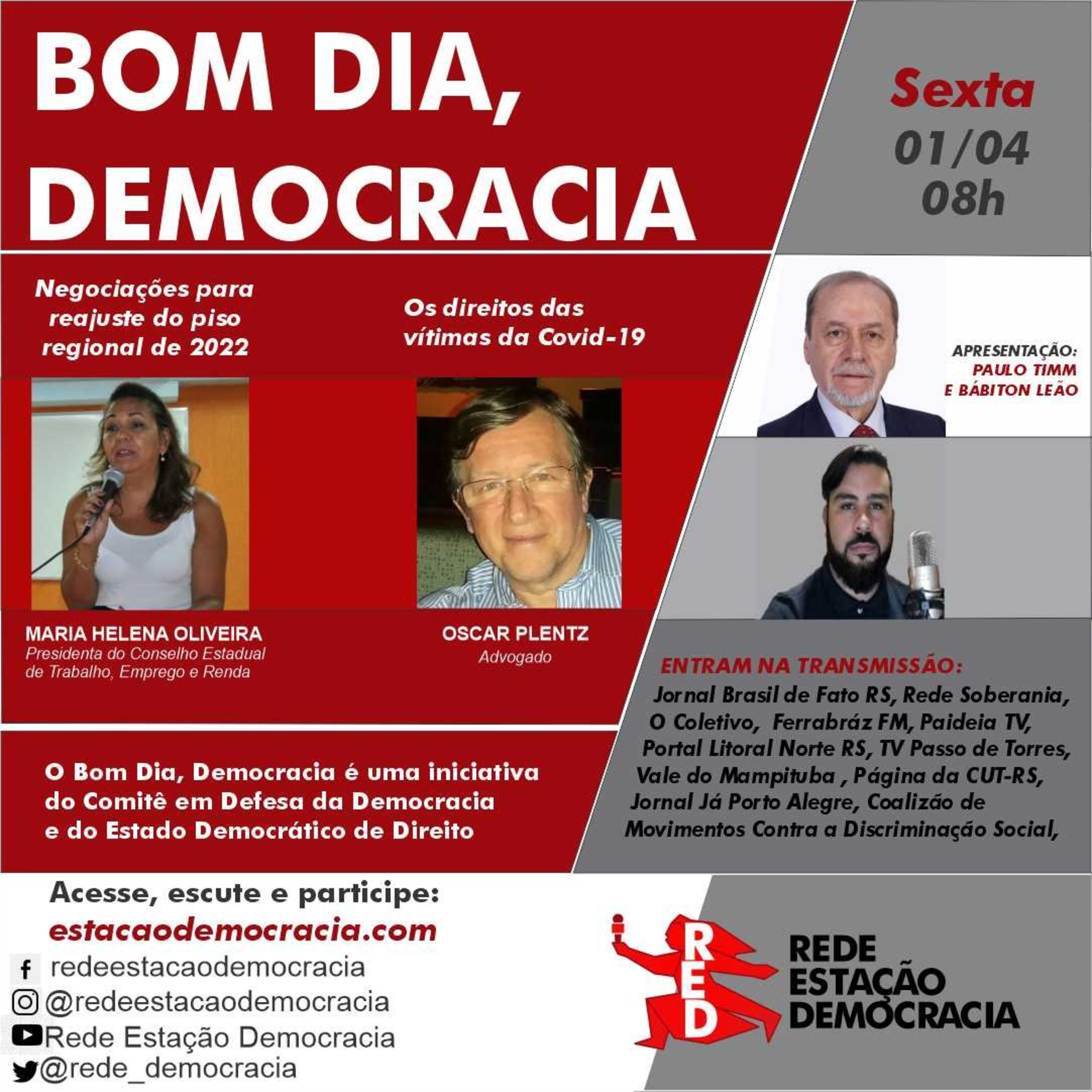 Bom dia Democracia - 01-04-2022 episode artwork