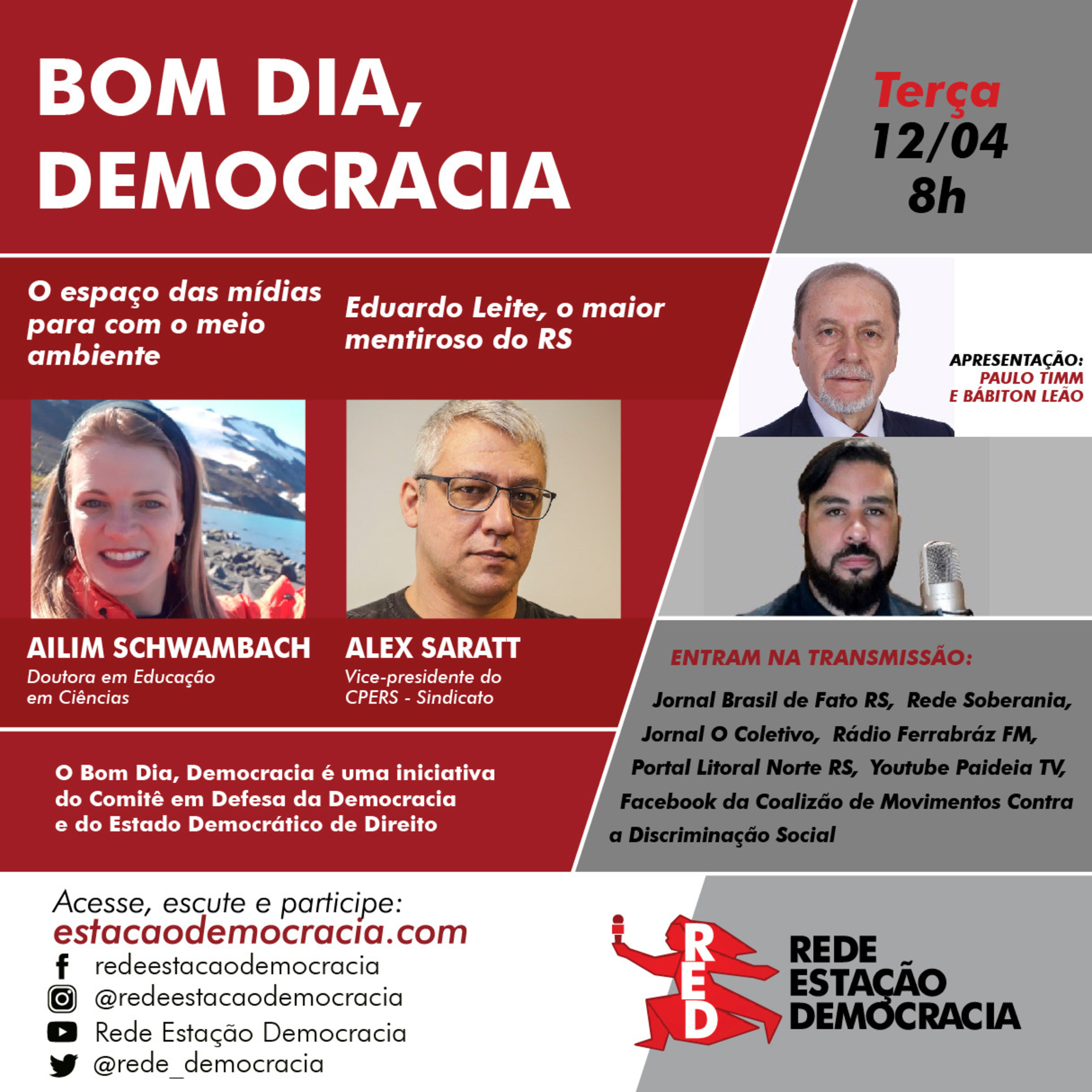 Bom dia, Democracia - Terça-feira 12/04/2022 episode artwork