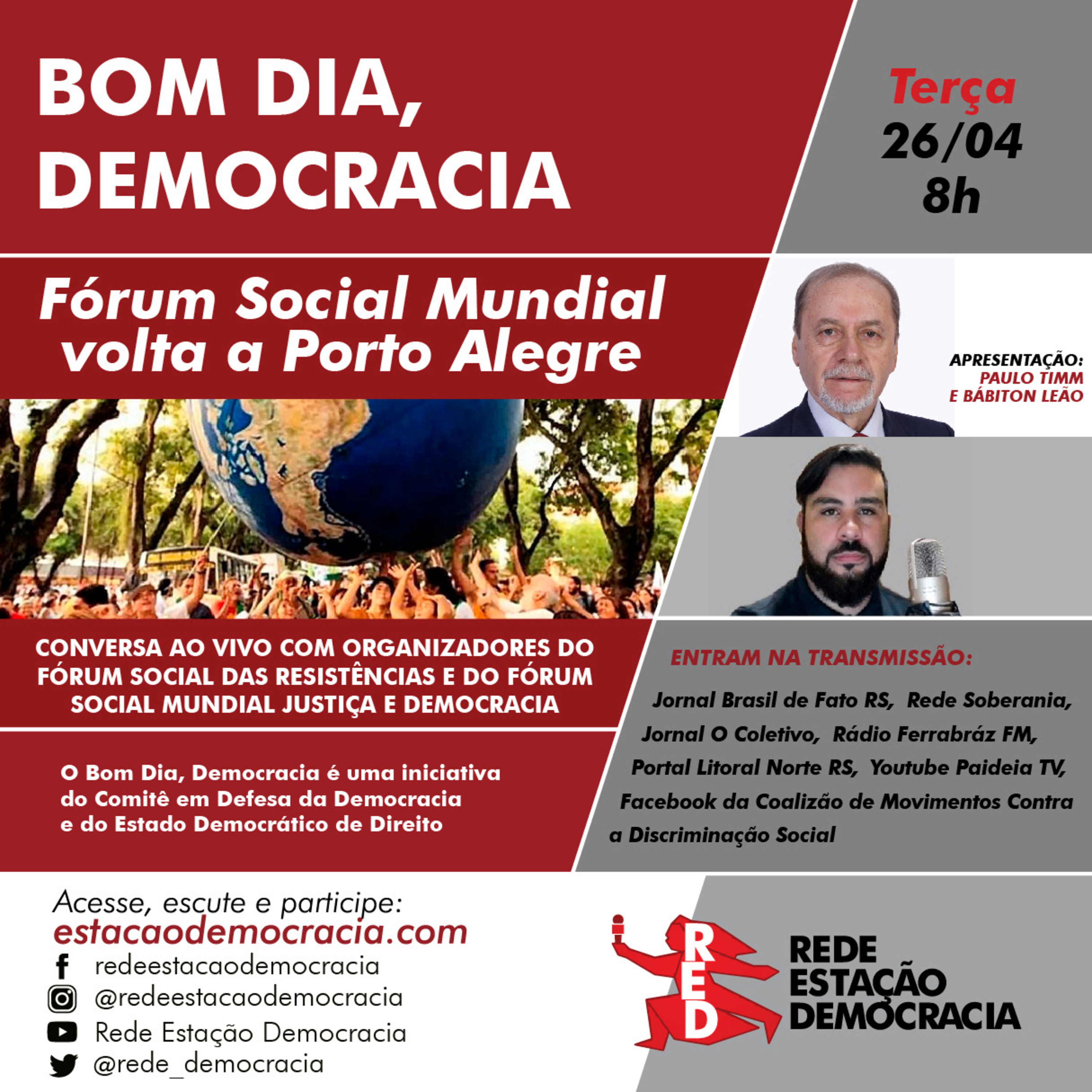 Bom dia, Democracia - Terça-feira 26/04/2022 episode artwork
