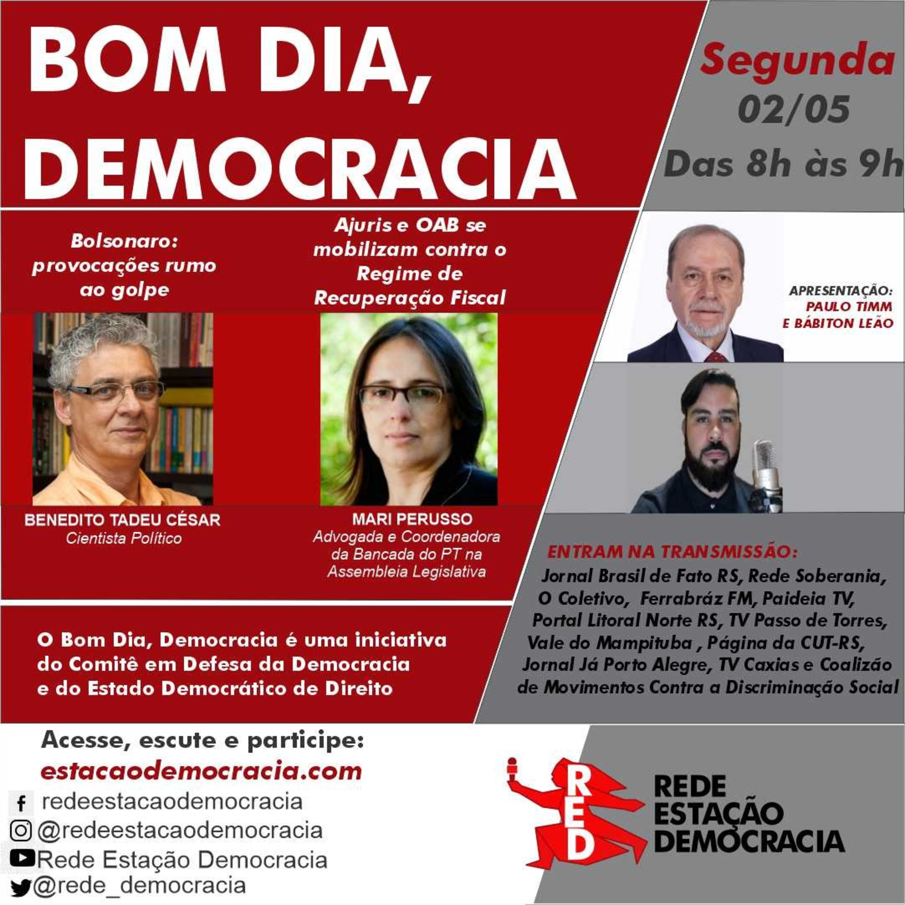 Bom dia, Democracia - Segunda-feira 02/05/2022 episode artwork