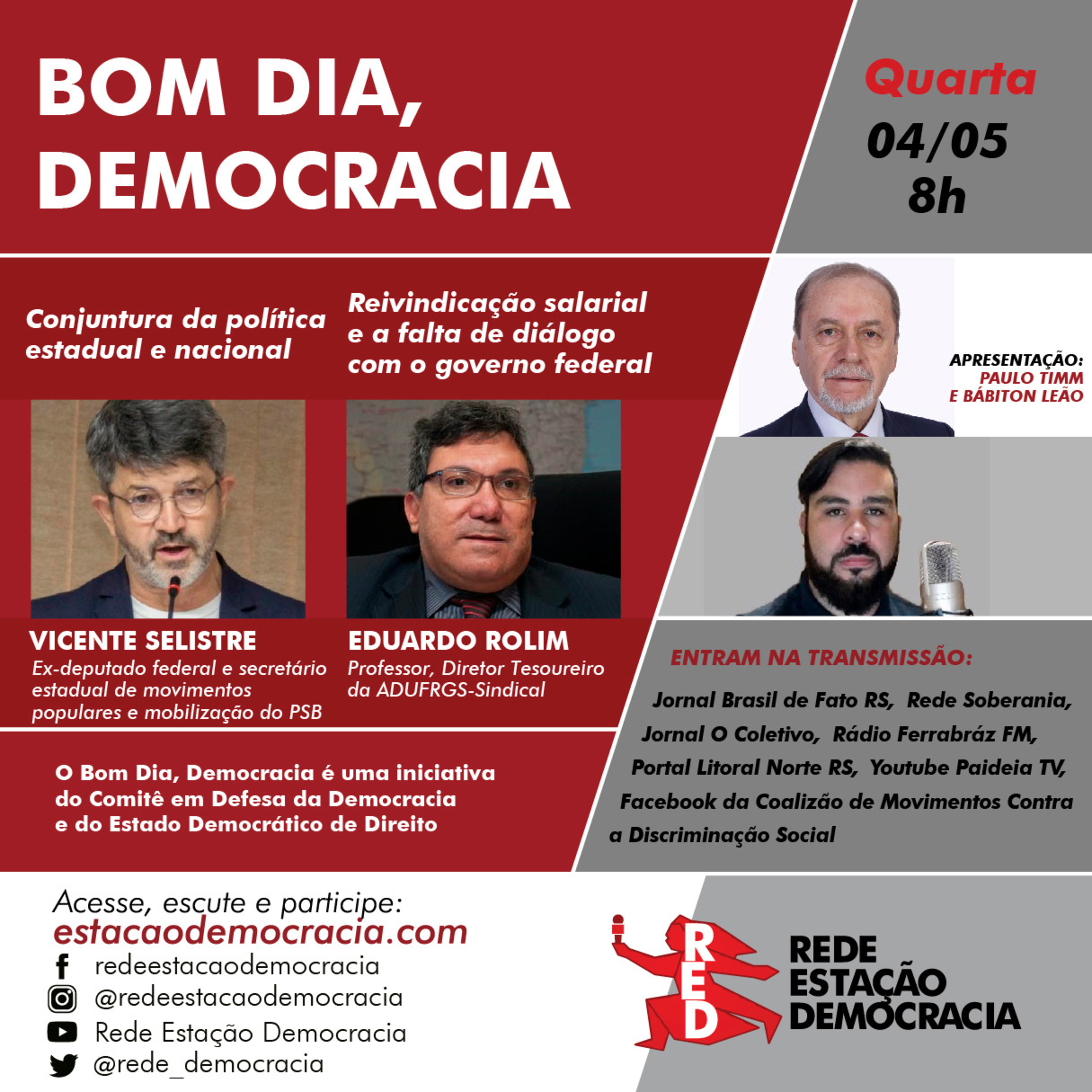Bom dia, Democracia - Quarta-feira 04-05-2022 episode artwork