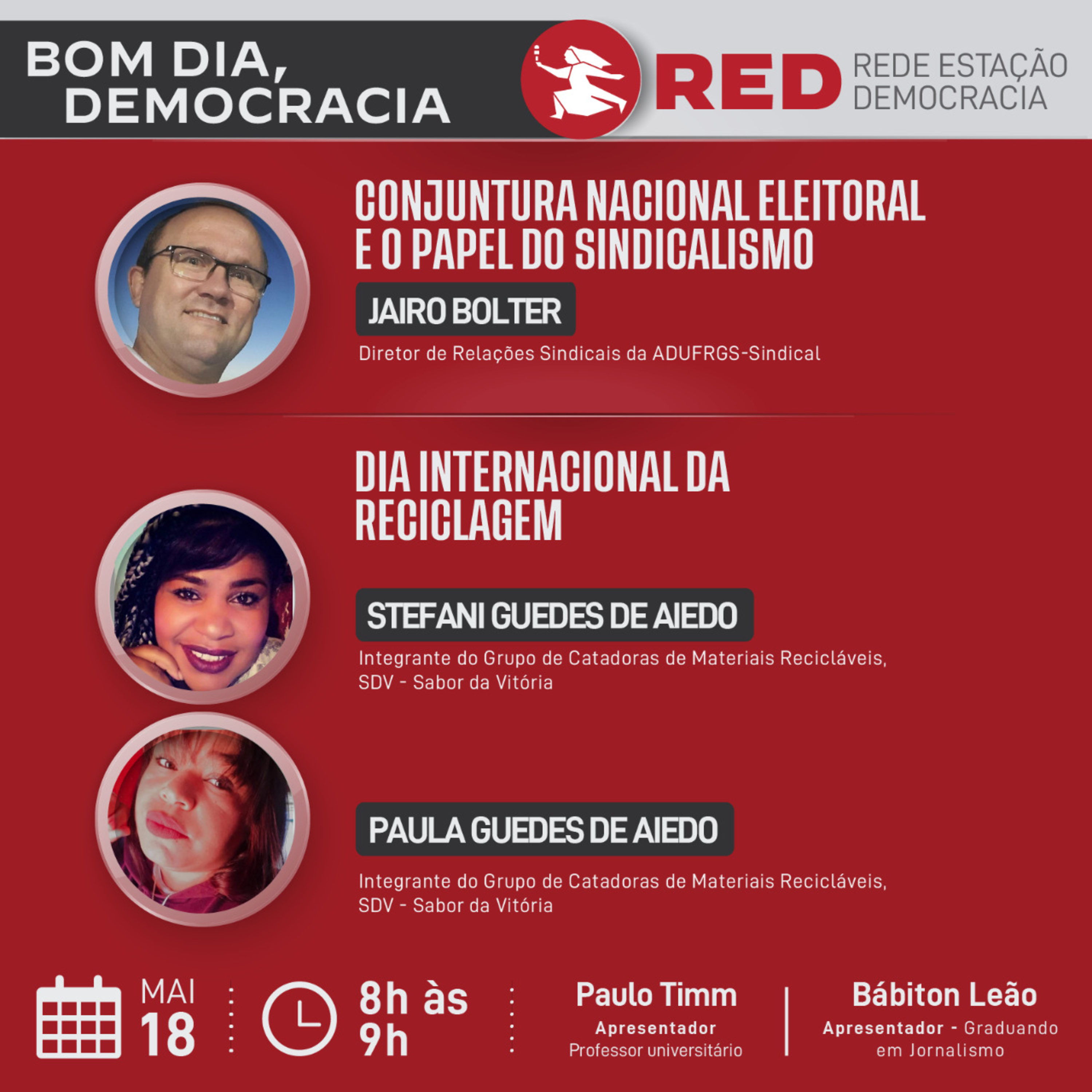 Bom dia, Democracia - Quarta-feira 18/05/2022 episode artwork
