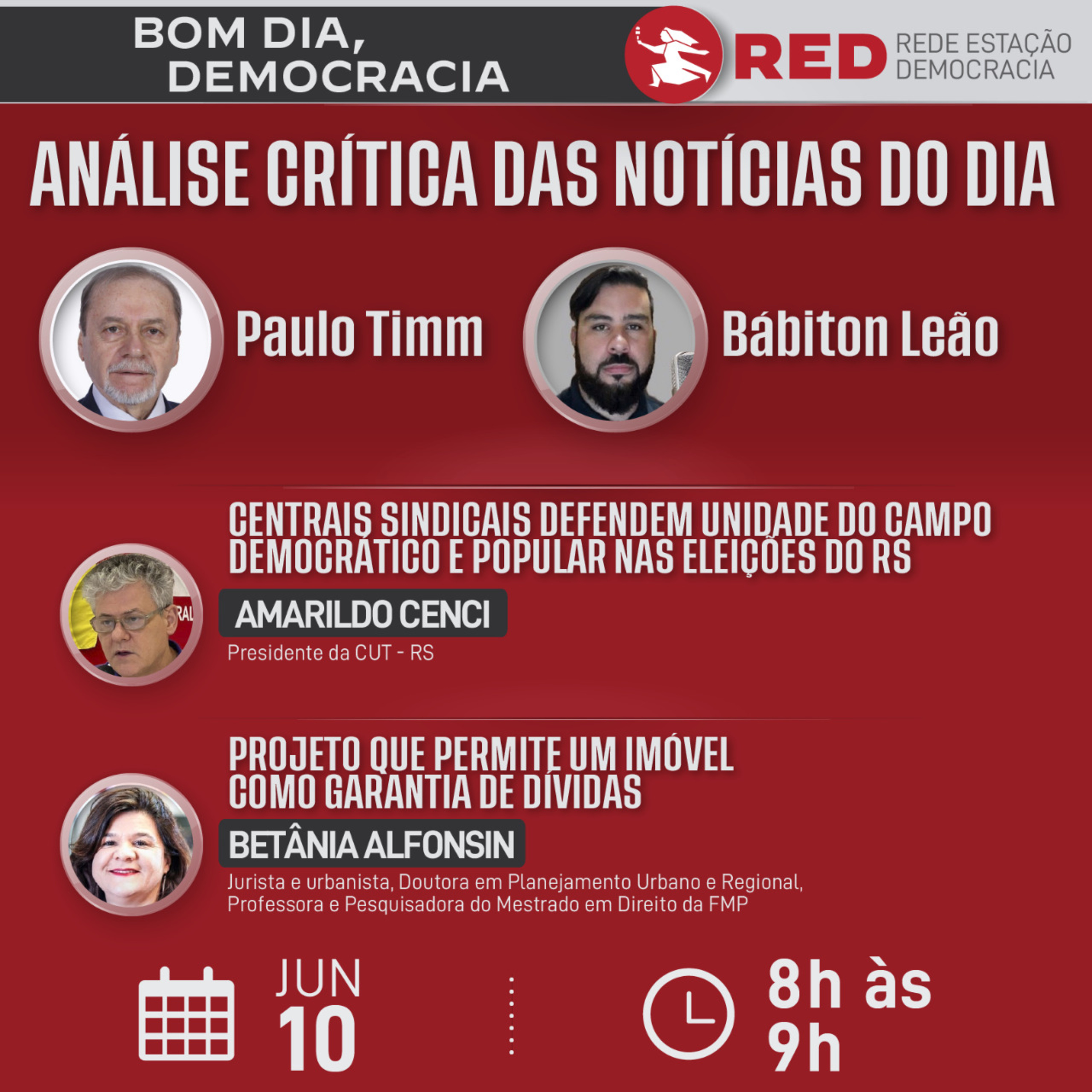 Bom dia, Democracia - Sexta-feira 10/06/2022 episode artwork