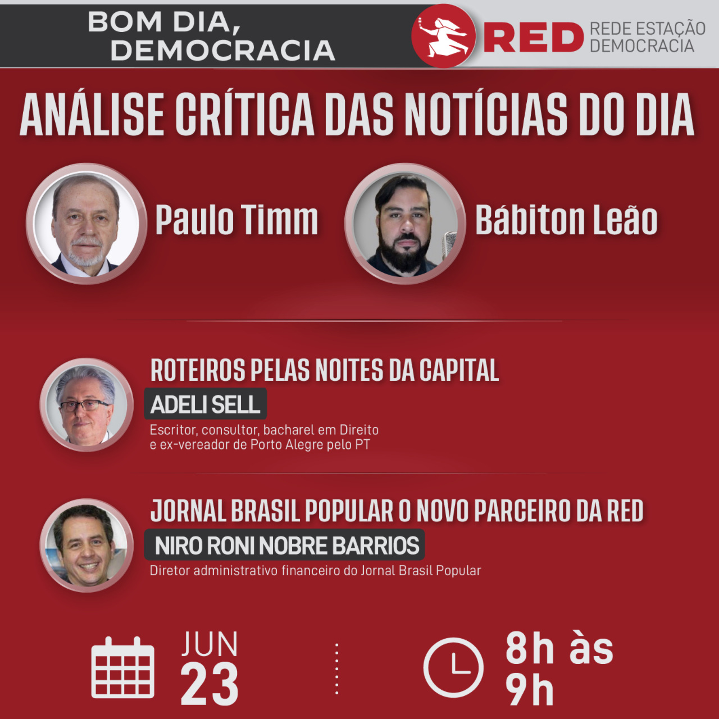 Bom dia, Democracia - Quinta-feira 23/06/2022 episode artwork