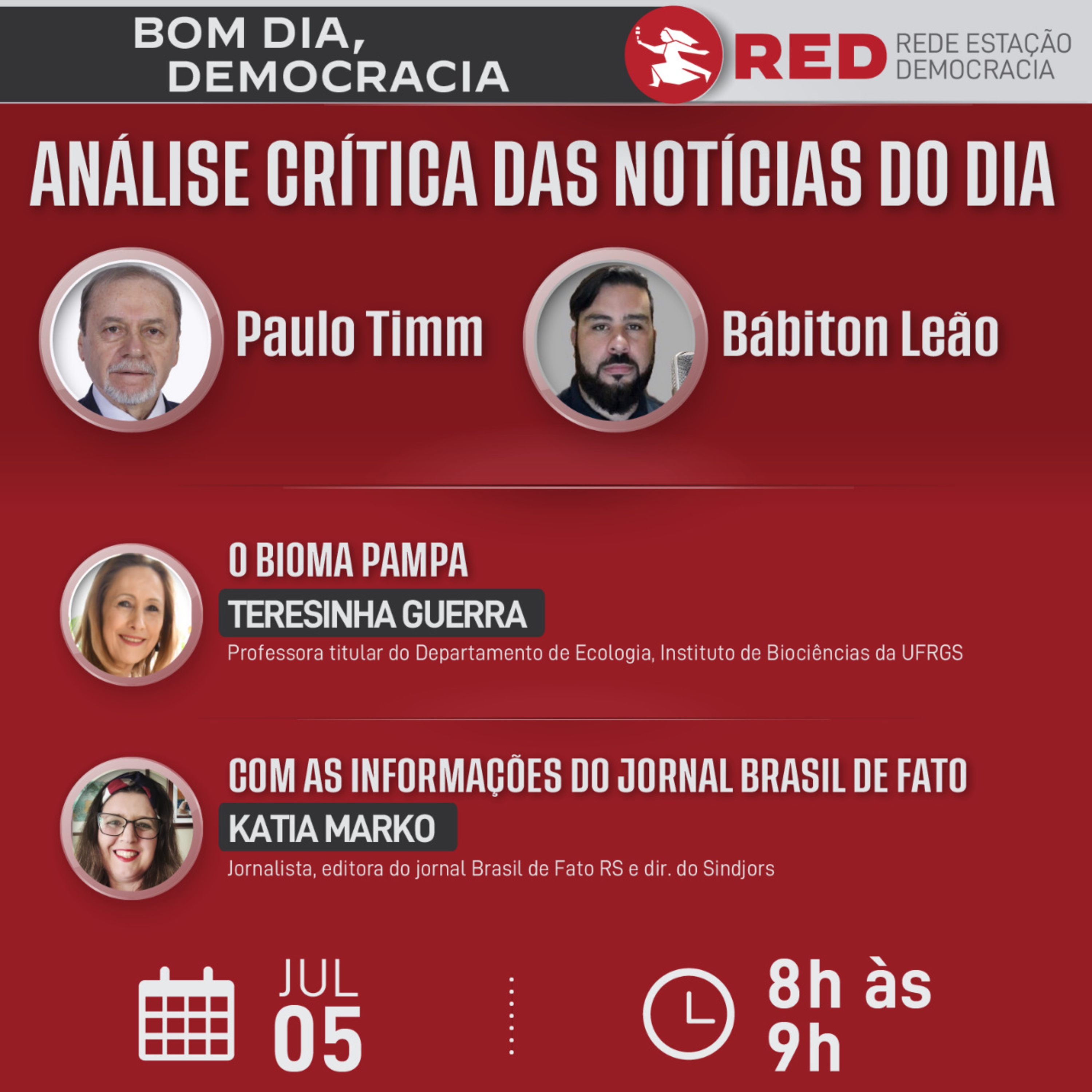 Bom dia, Democracia - Terça-feira 05_07_2022 episode artwork