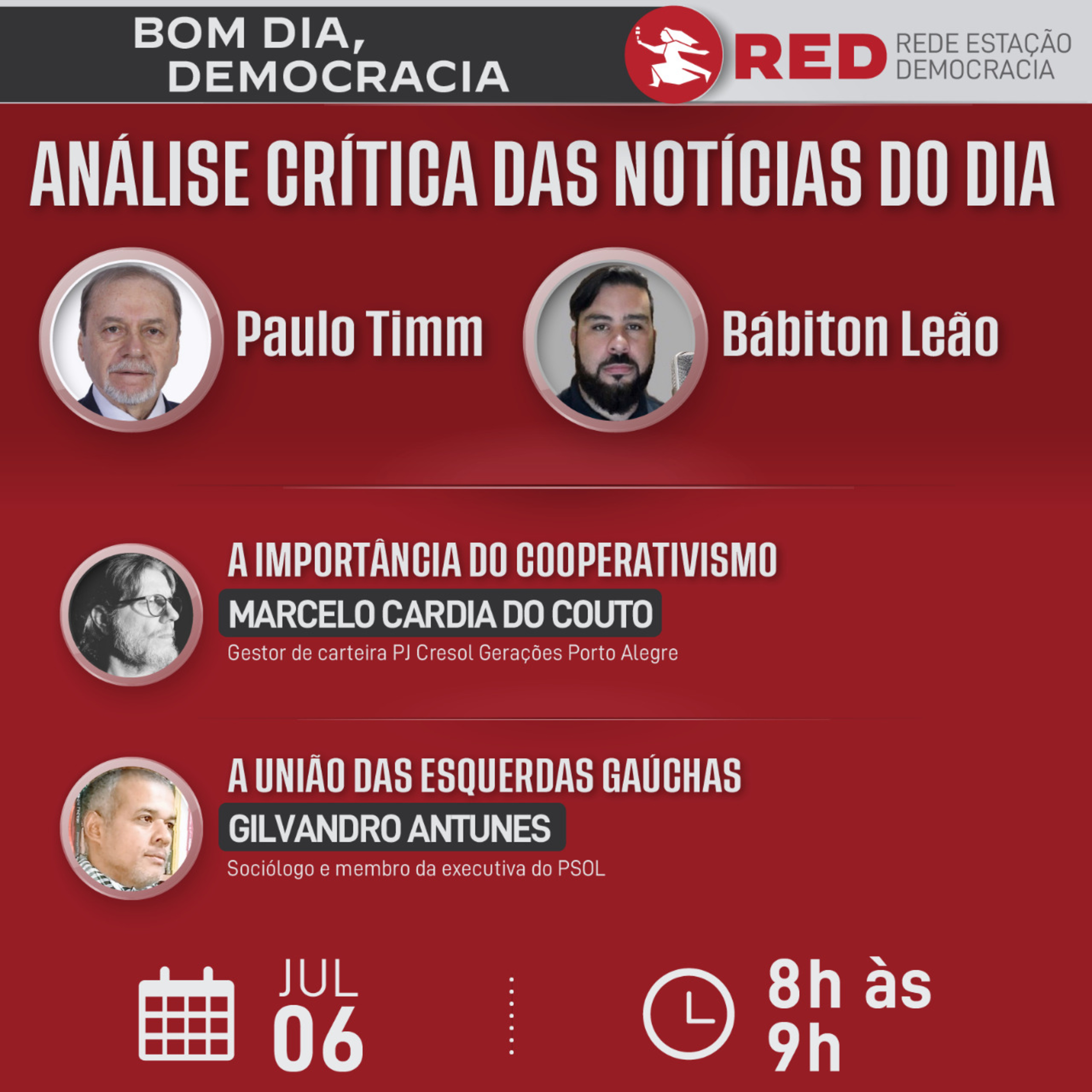 Bom dia, Democracia - Quarta-feira 06_07_2022 episode artwork