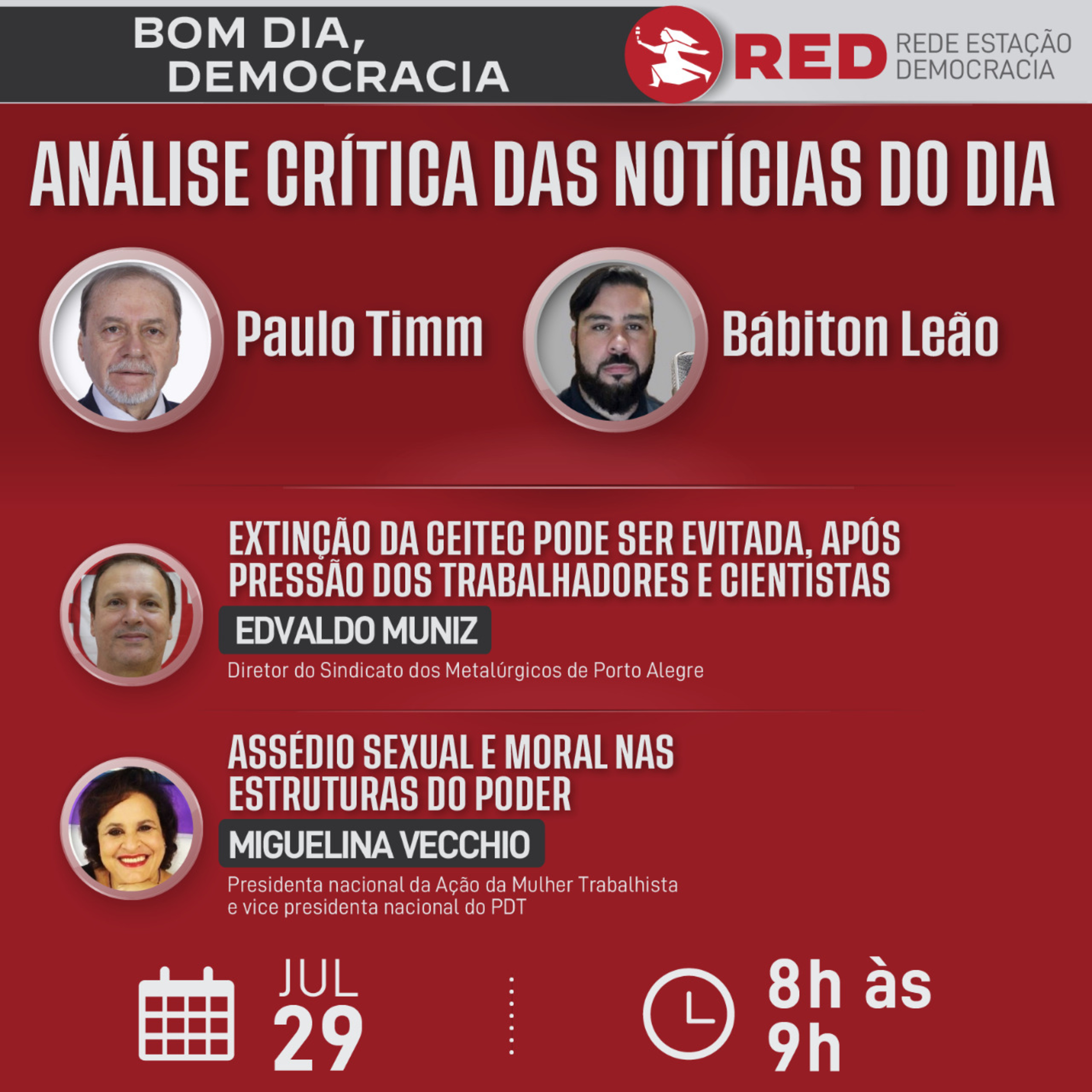 Bom dia, Democracia | Sexta-feira 29/07/2022 episode artwork
