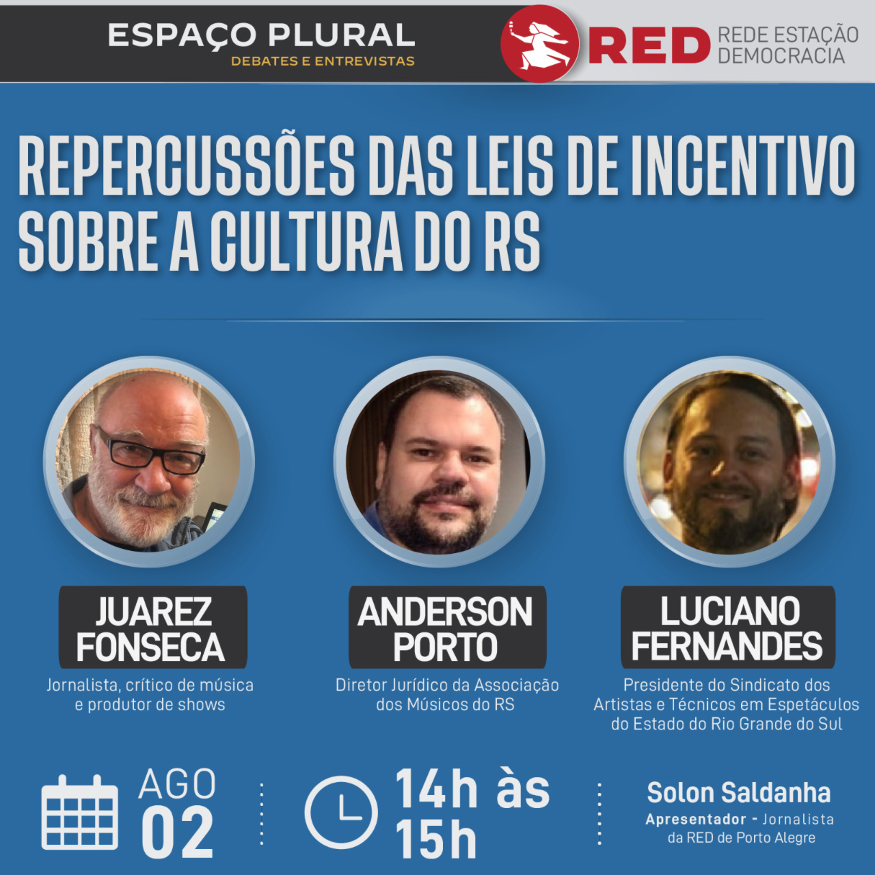 Espaço Plural, Debates e Entrevistas | Terça-feira 02/08/2022 episode artwork