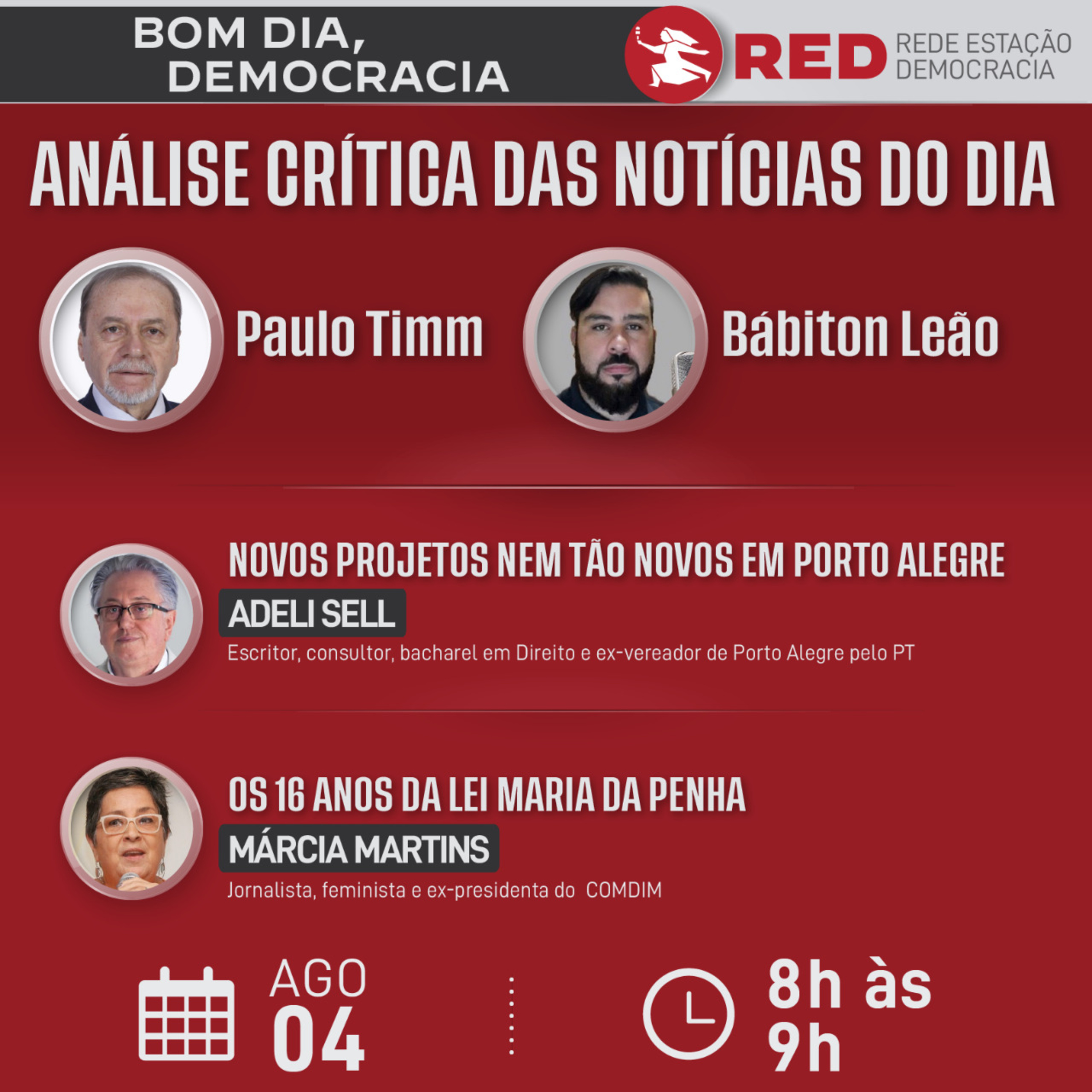 Bom dia, Democracia | Quinta-feira 04/08/2022 episode artwork