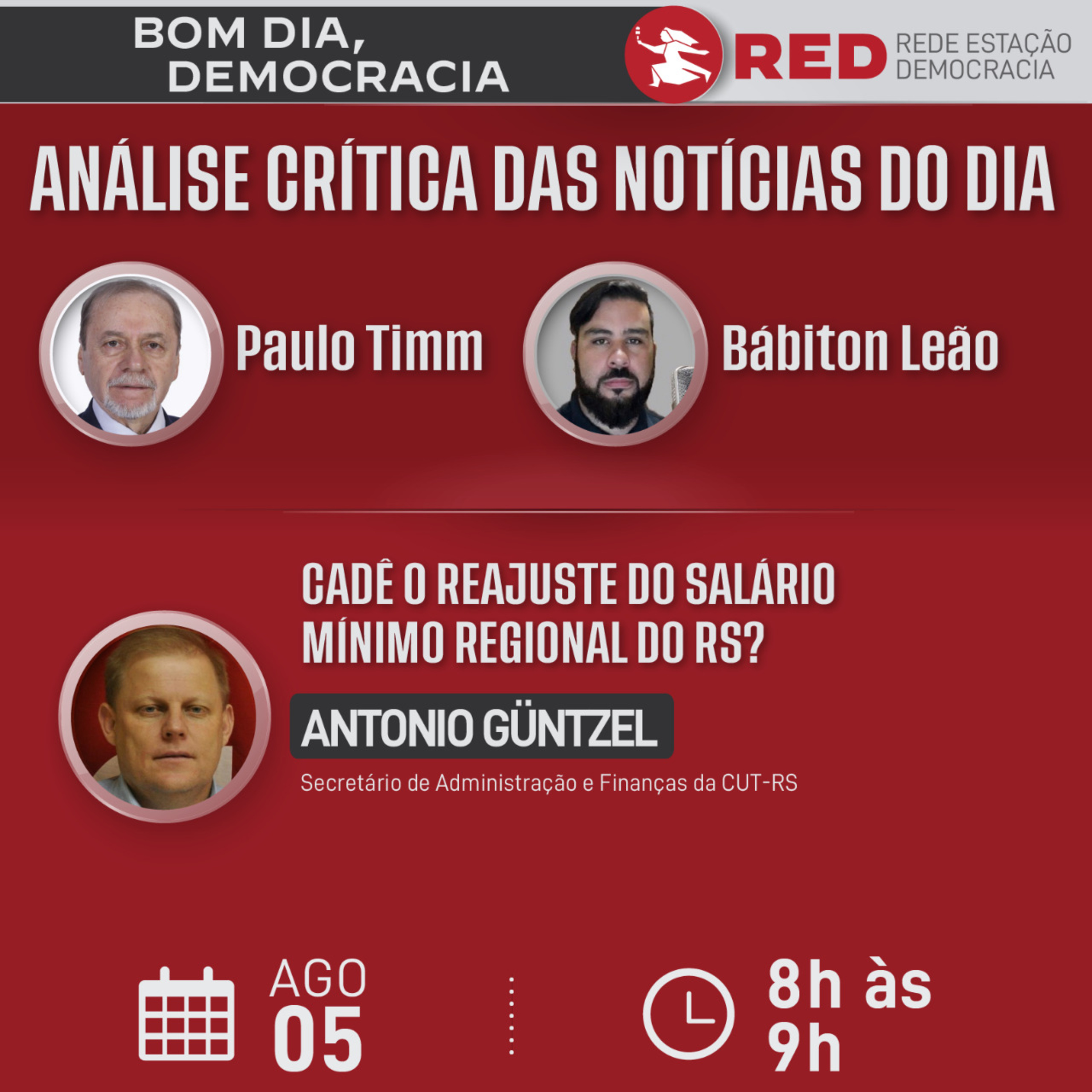 Bom dia, Democracia | Sexta-feira 05/08/2022 episode artwork