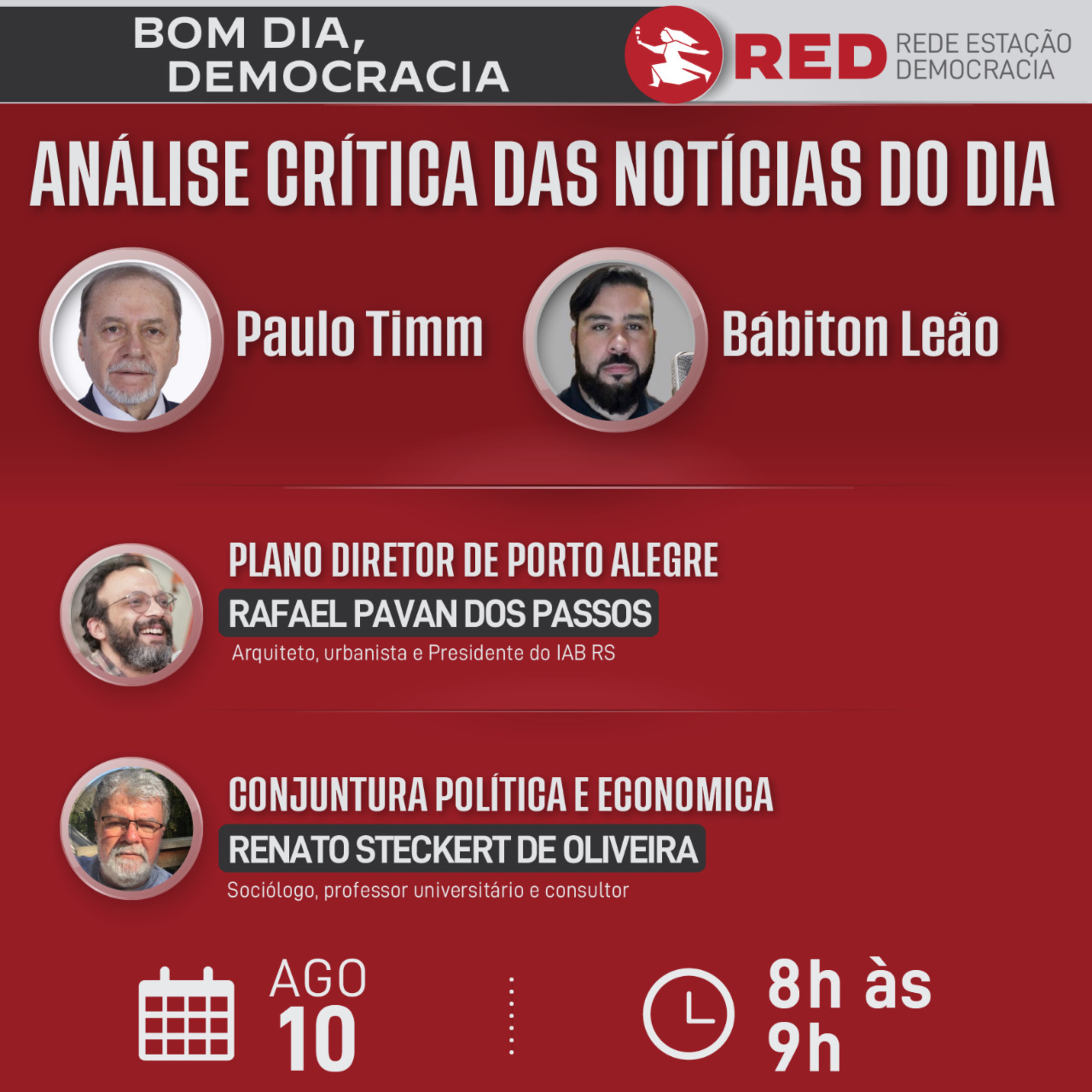Bom dia, Democracia | Quarta-feira 10/08/2022 episode artwork